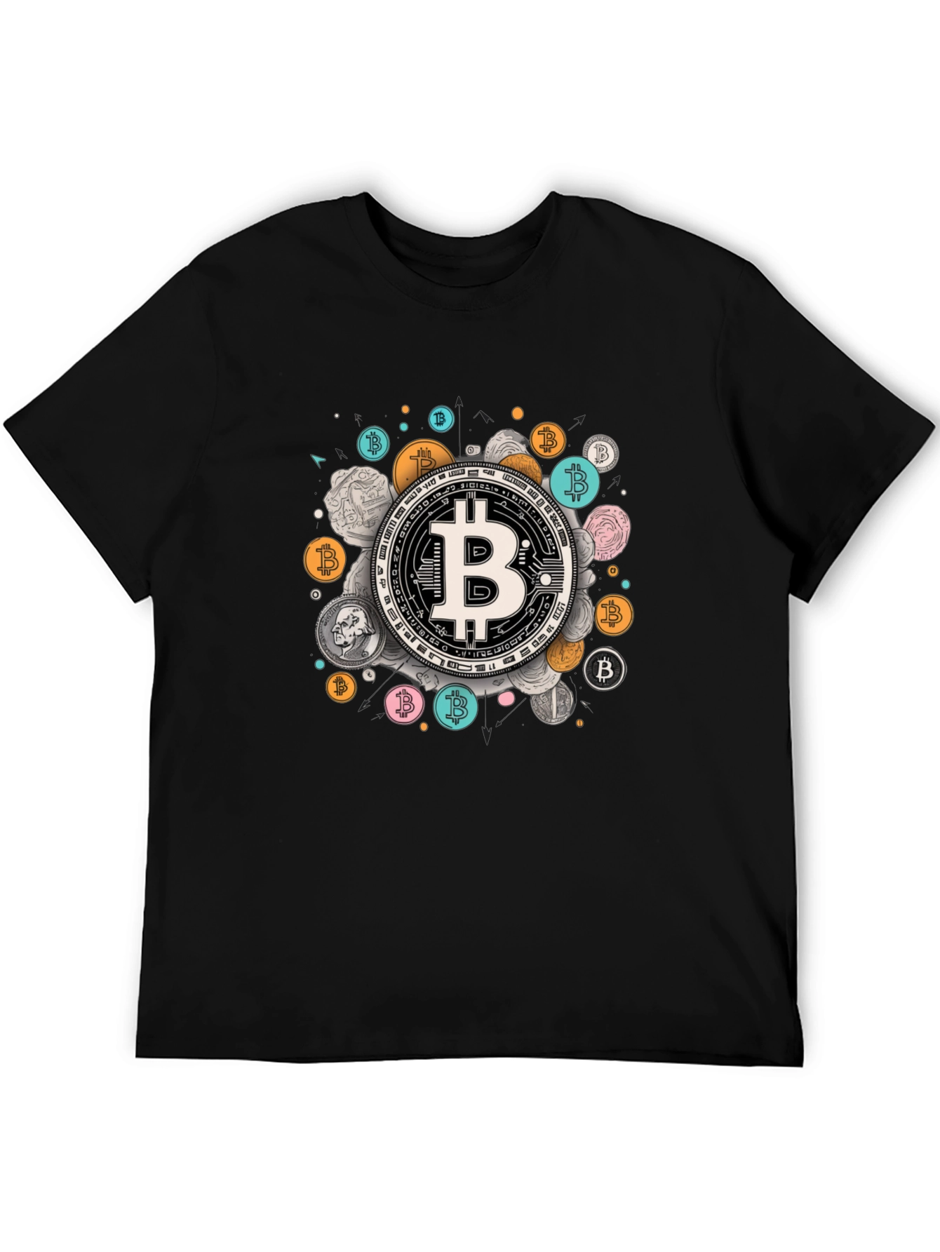 Bitcoin Crypto Tee - Modern Currency Design