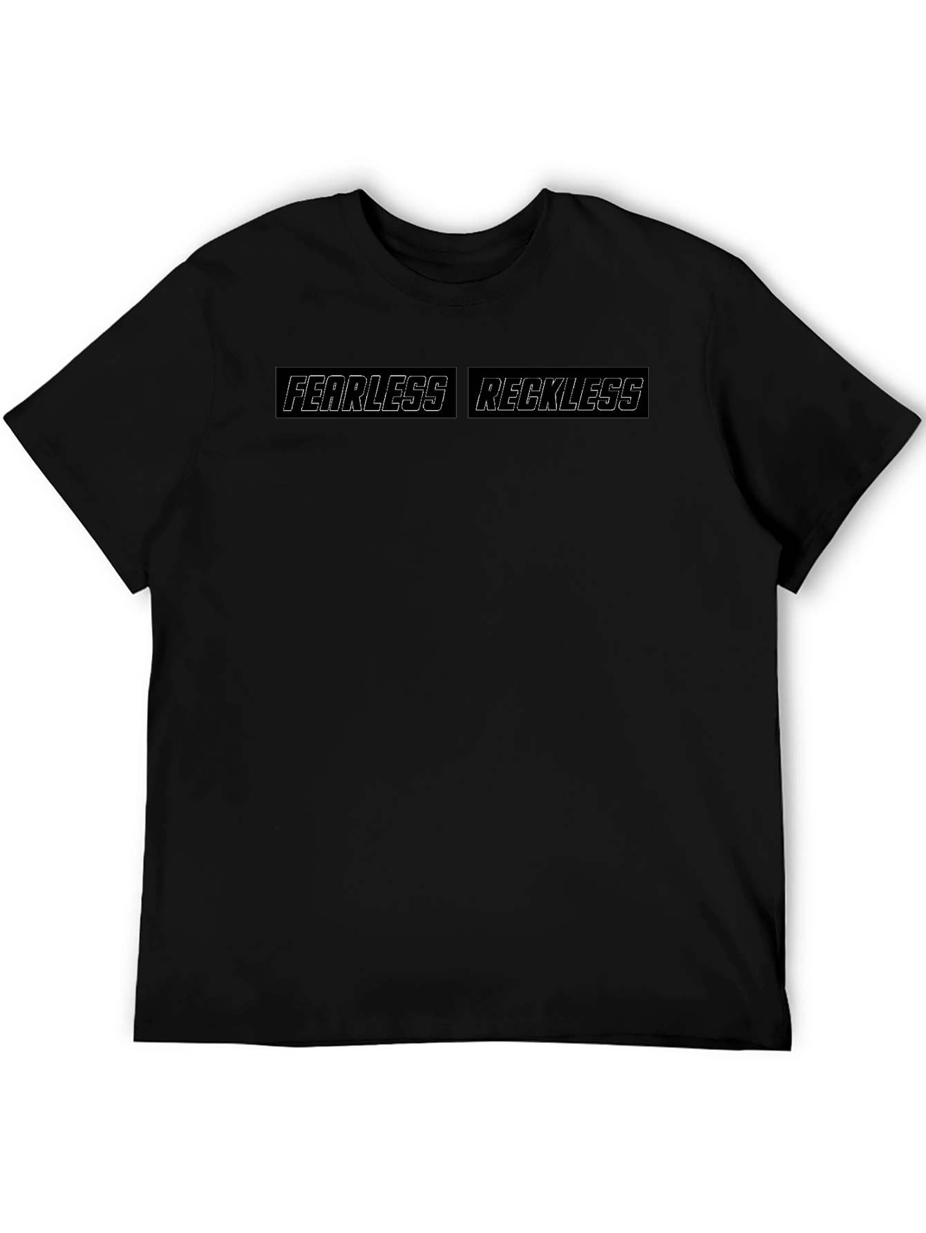 Fearless Reckless Graphic Tee - Black