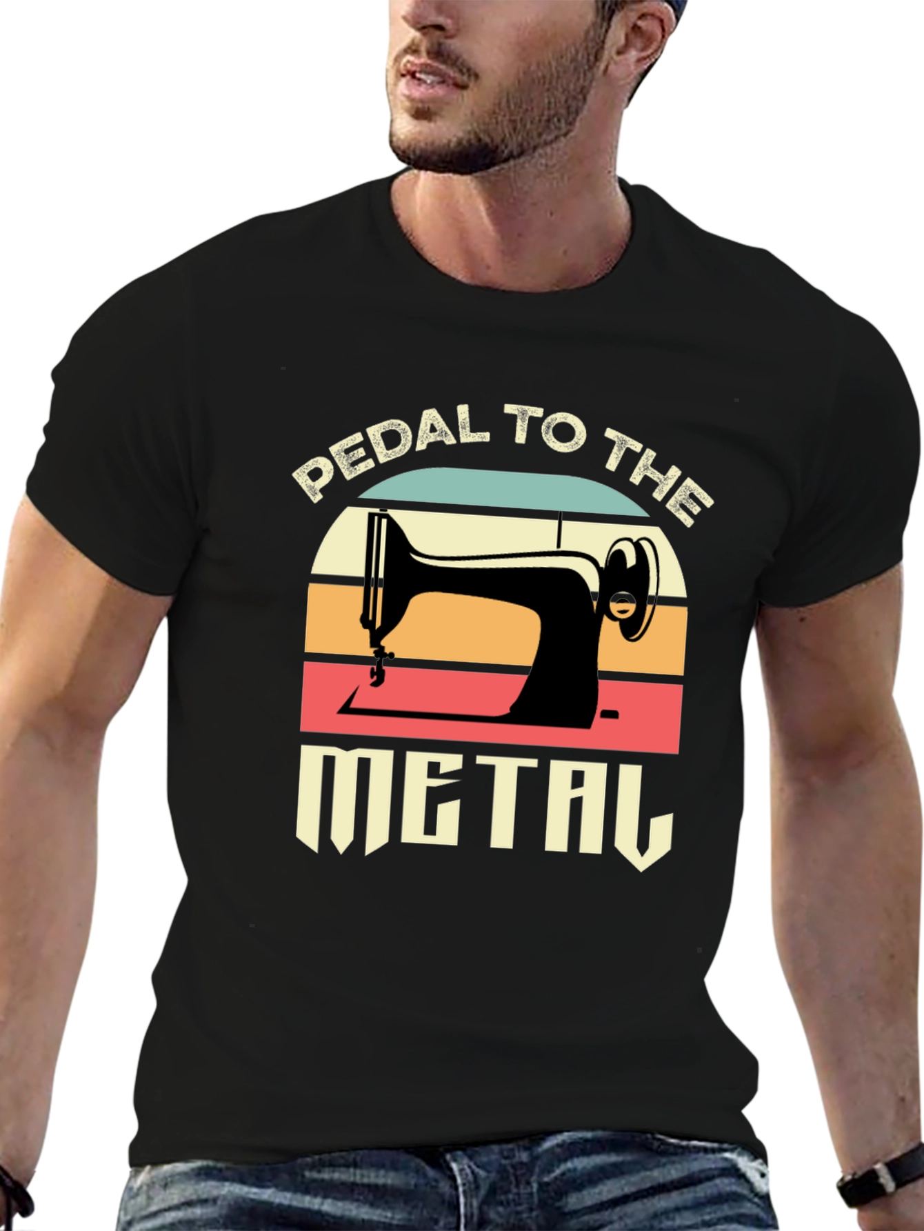 Pedal to the Metal Retro Sewing T-Shirt