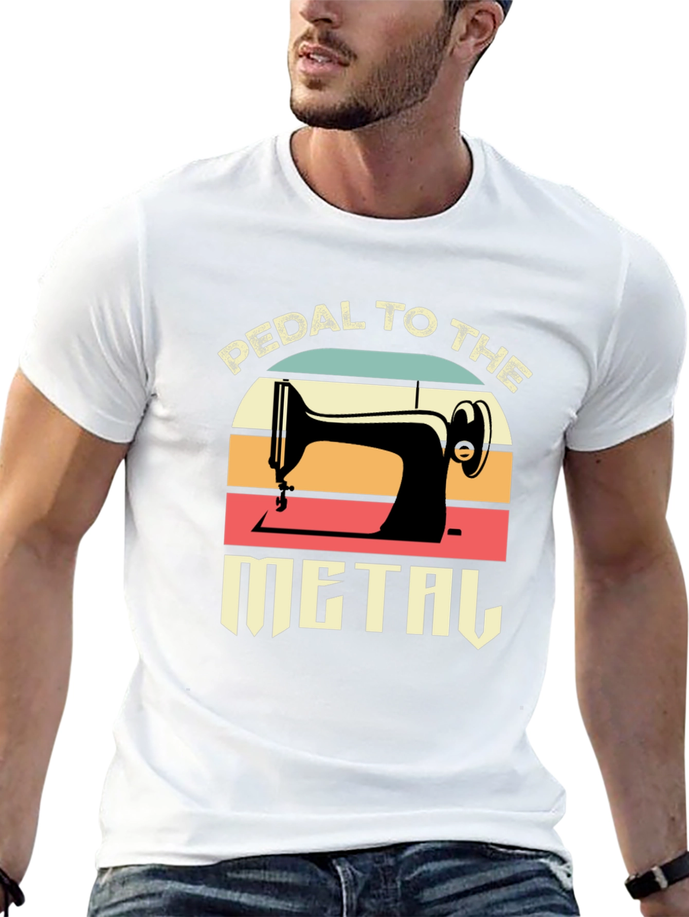 Pedal to the Metal Retro Sewing T-Shirt
