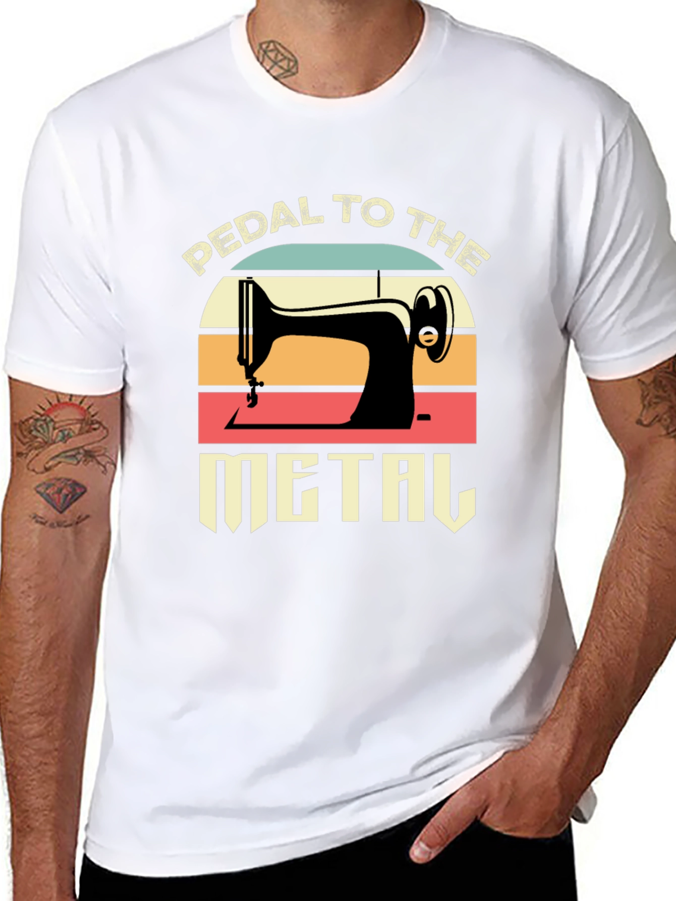 Pedal to the Metal Retro Sewing T-Shirt
