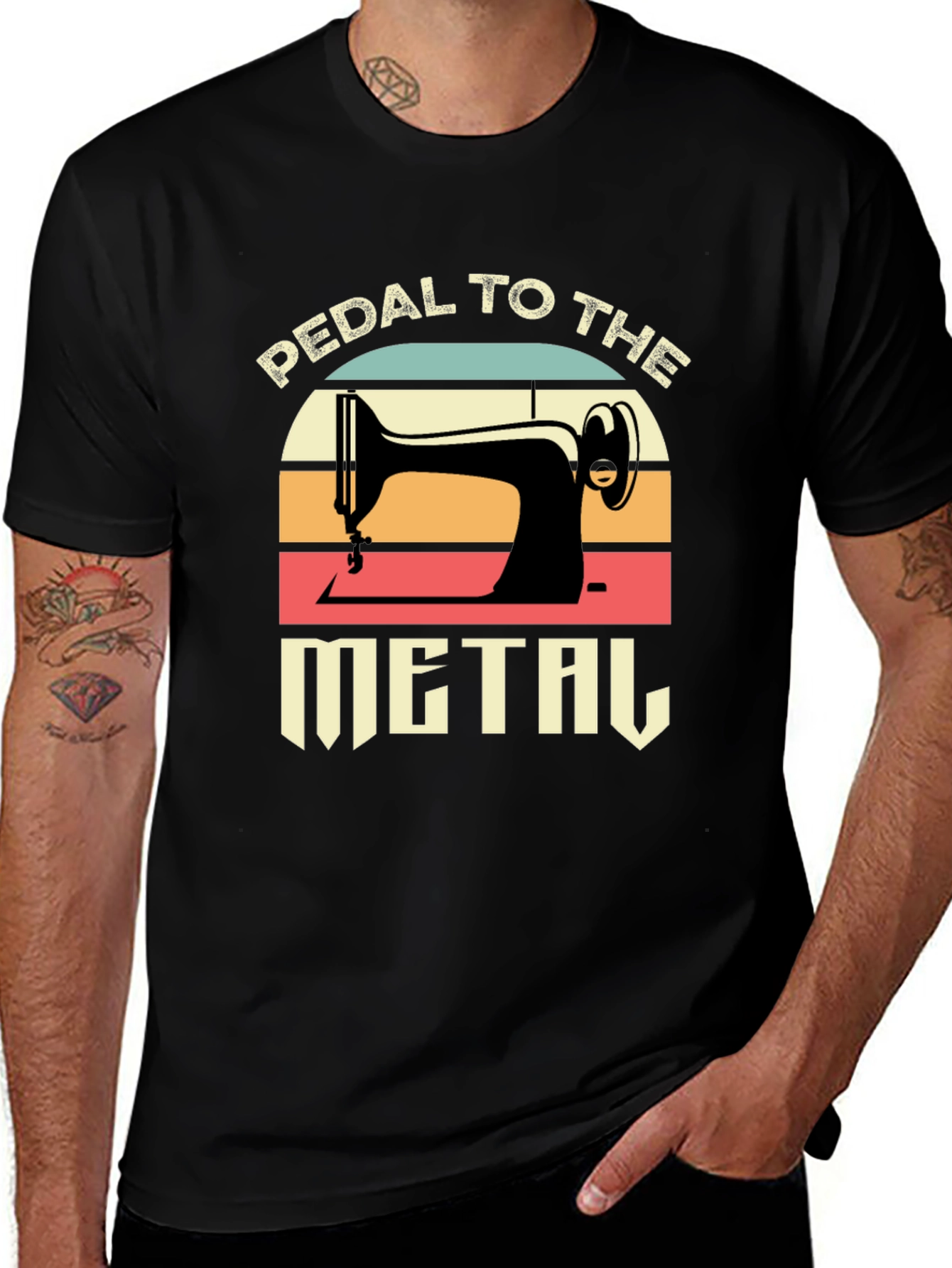 Pedal to the Metal Retro Sewing T-Shirt