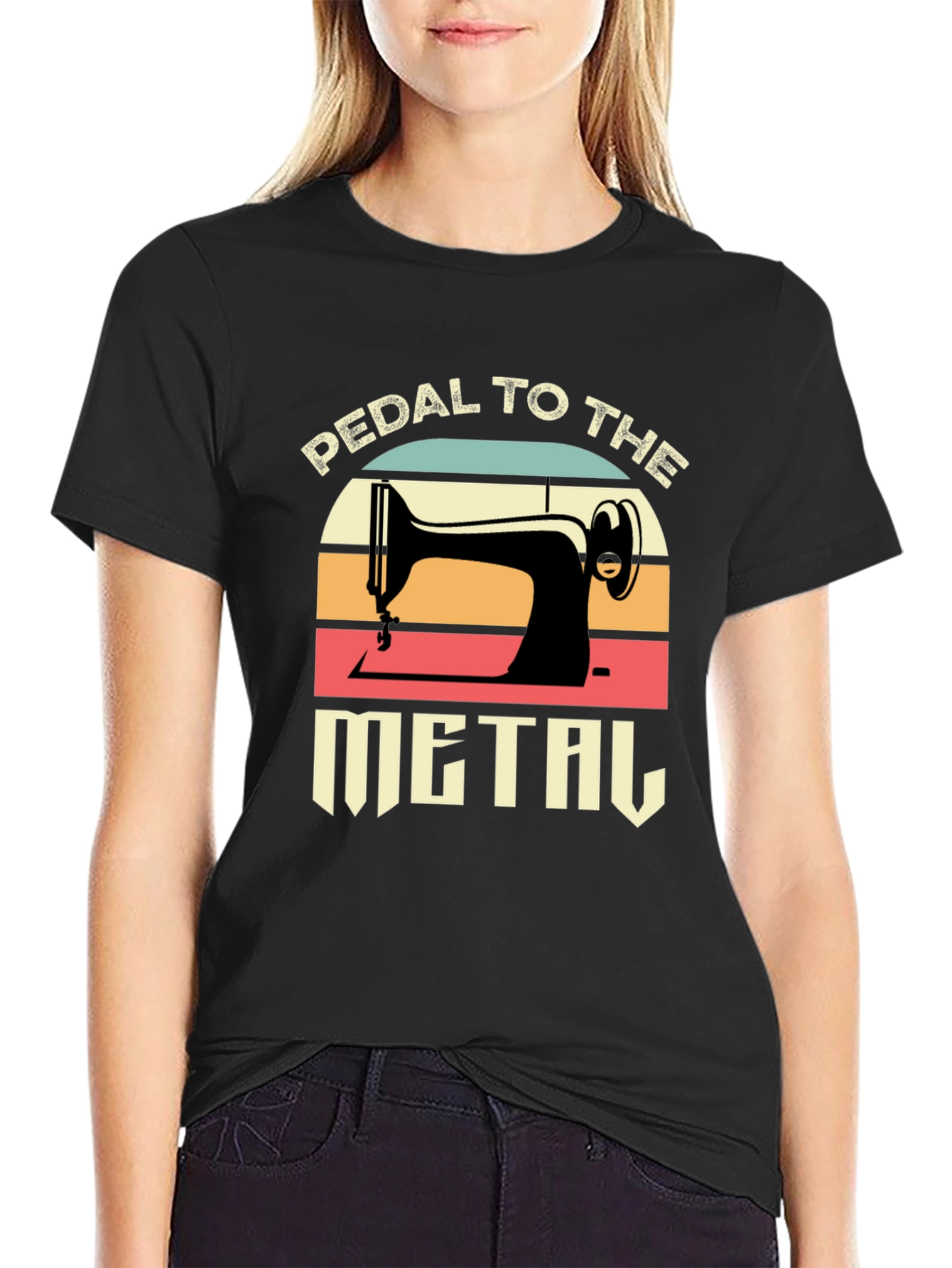 Pedal to the Metal Retro Sewing T-Shirt