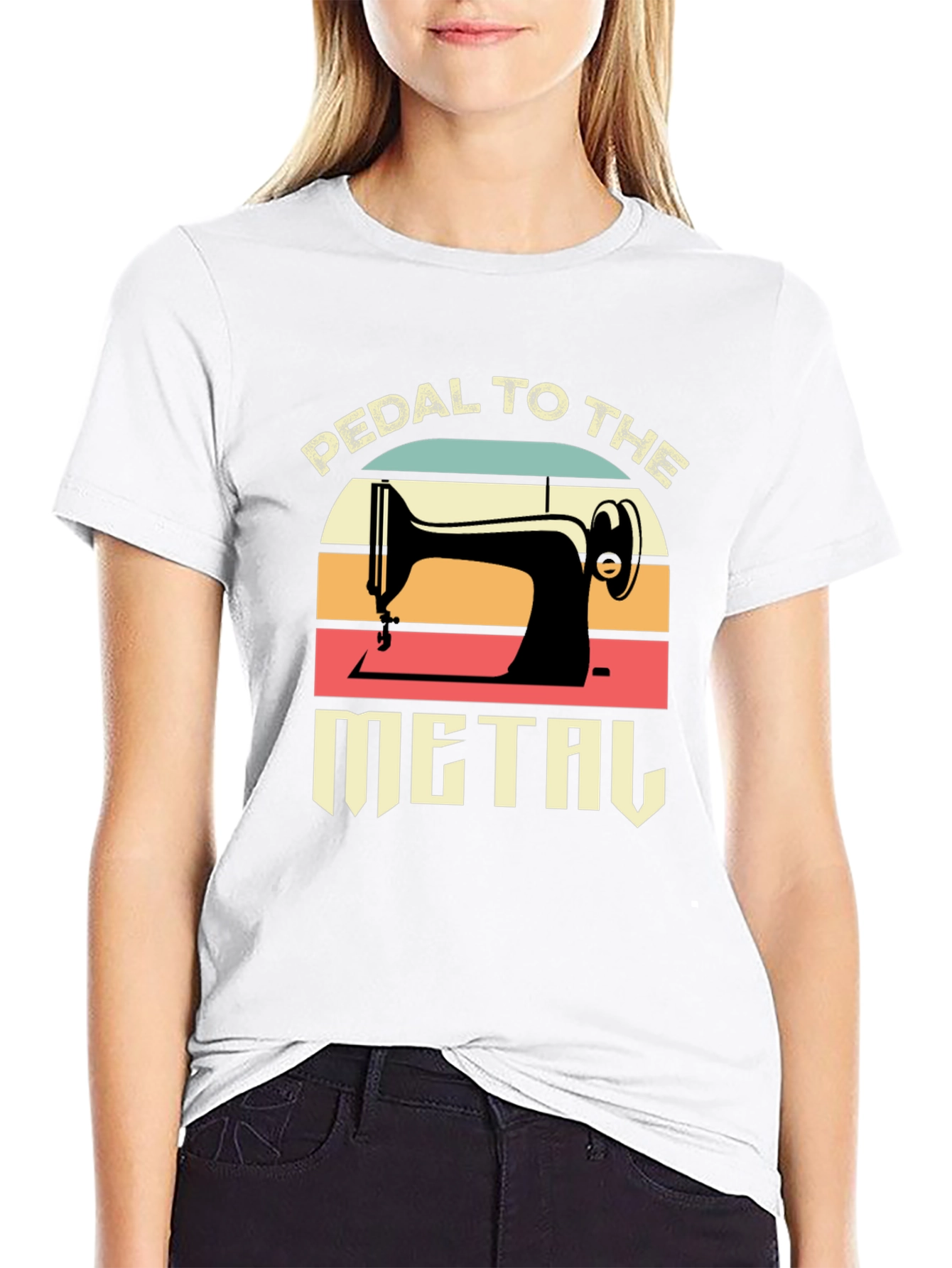 Pedal to the Metal Retro Sewing T-Shirt