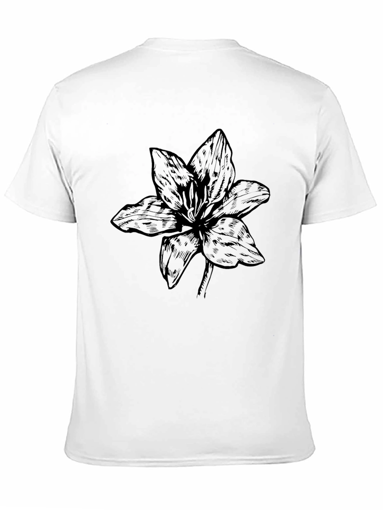 Black Floral Graphic Tee - Stylish Casual Wear