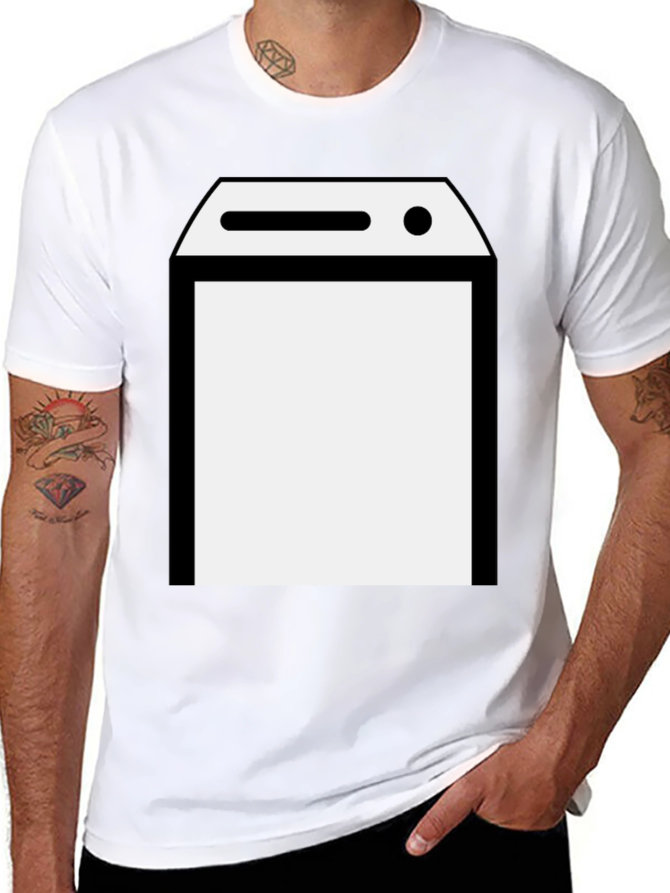 Modern Washing Machine Graphic T-Shirt