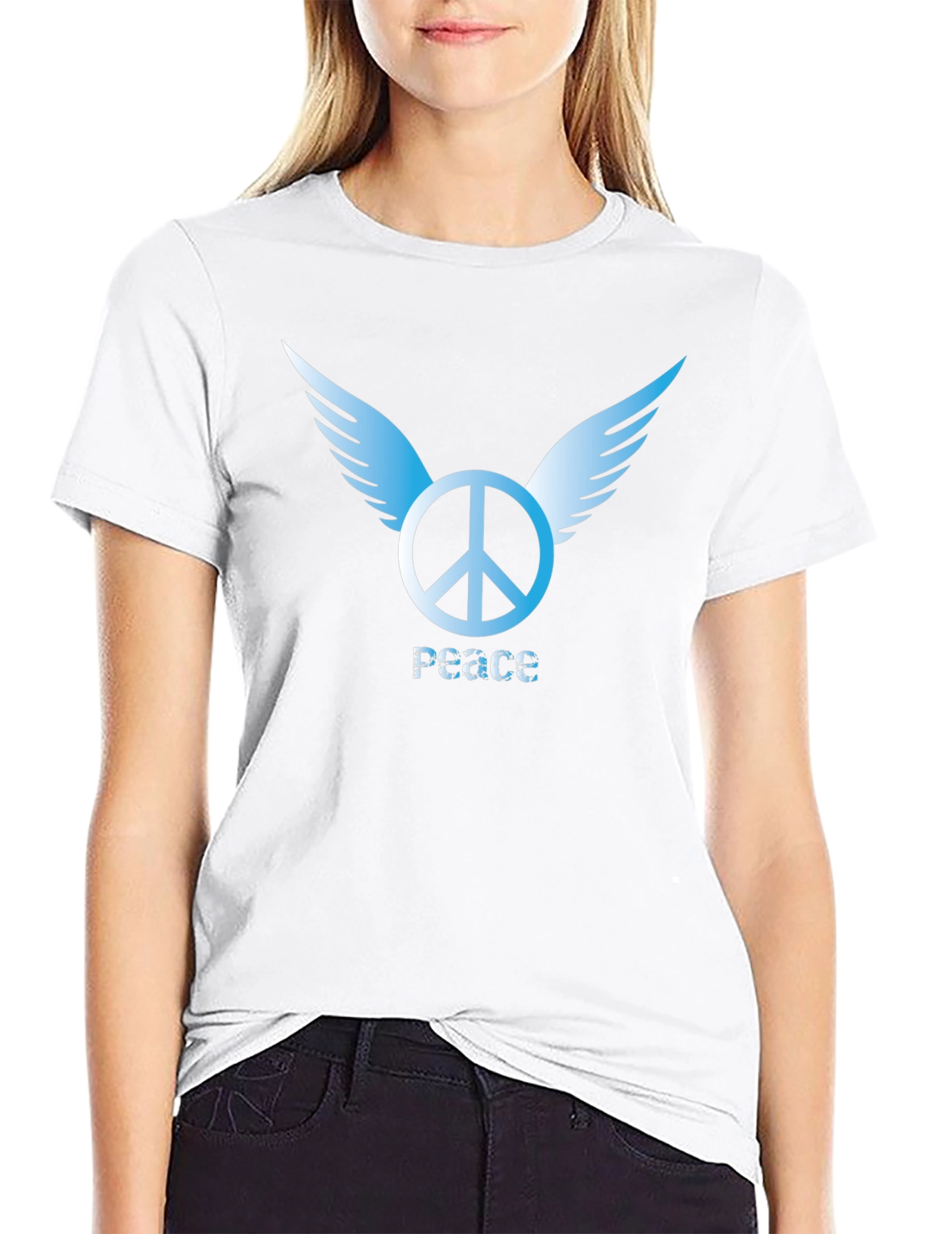 Peace Symbol Winged T-Shirt