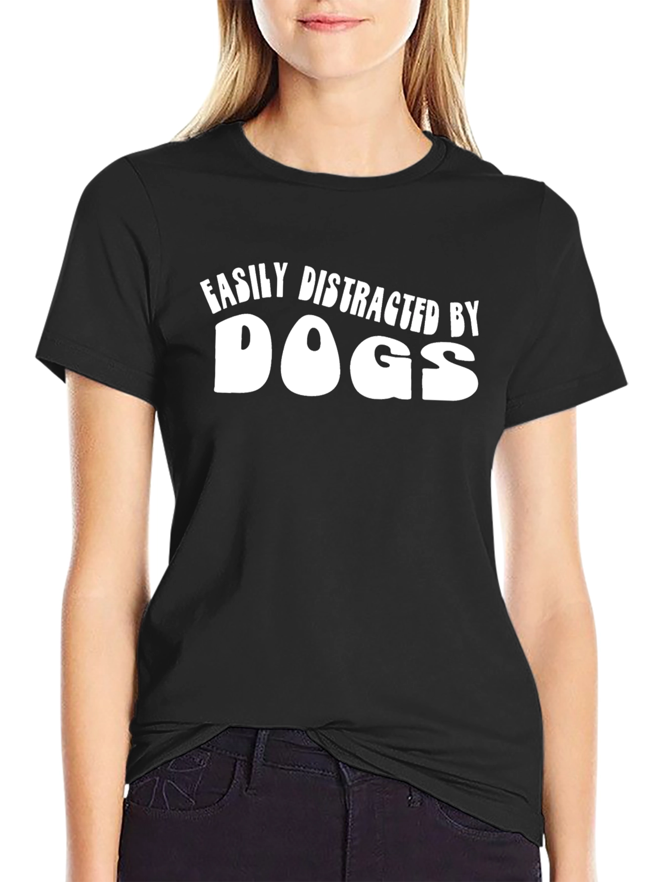 Easily Distracted by Dogs Graphic T-Shirt