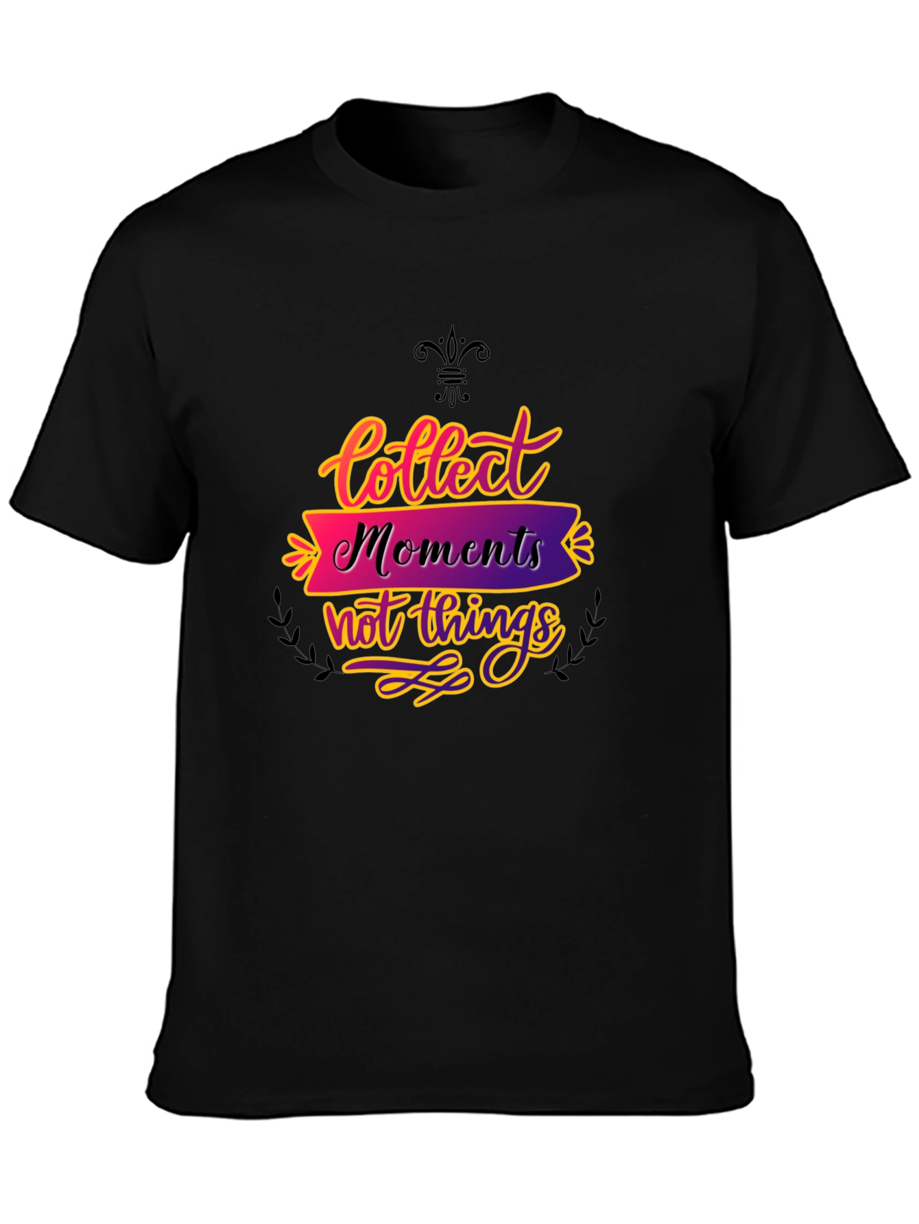 Collect Moments Black Graphic Tee