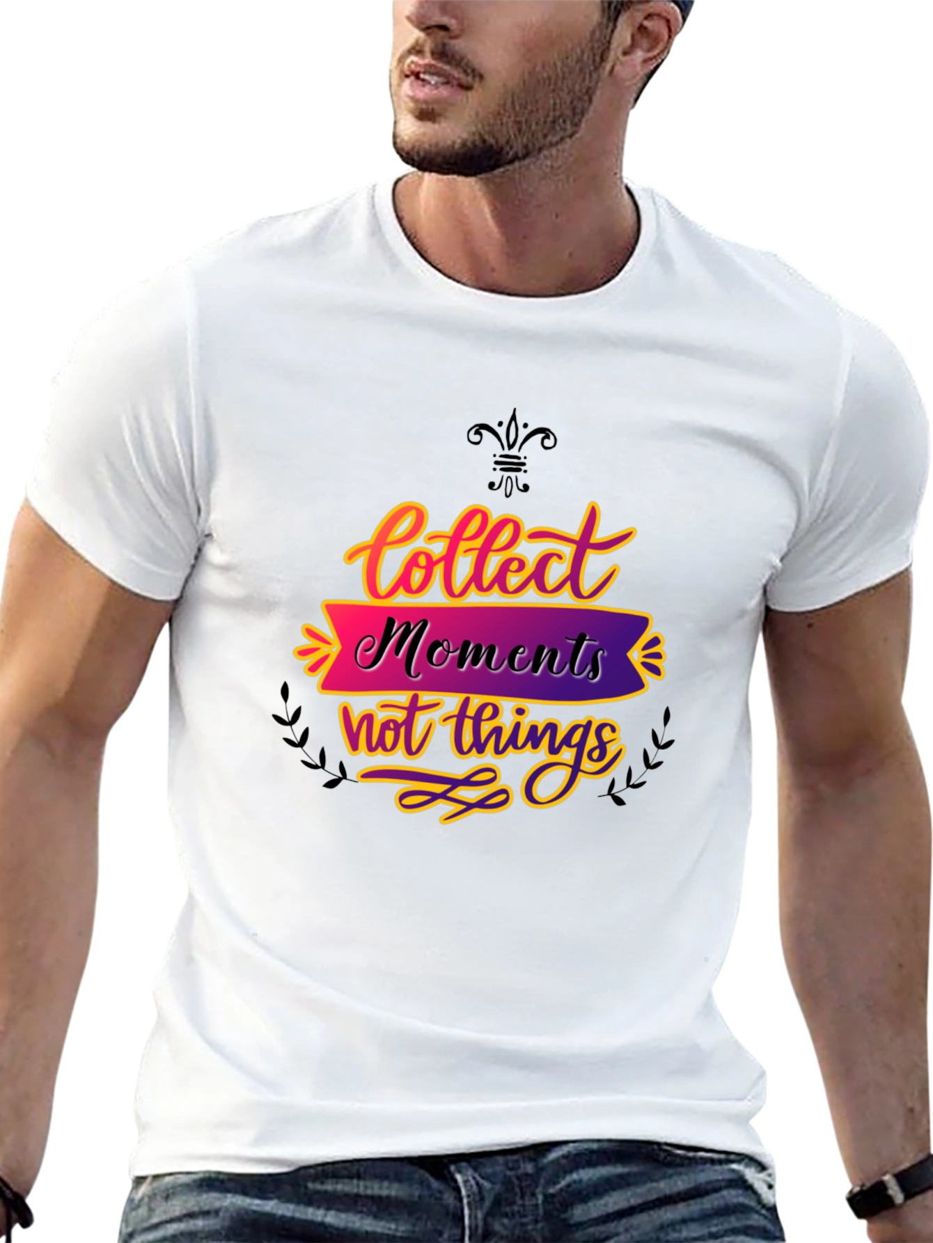 Collect Moments Black Graphic Tee