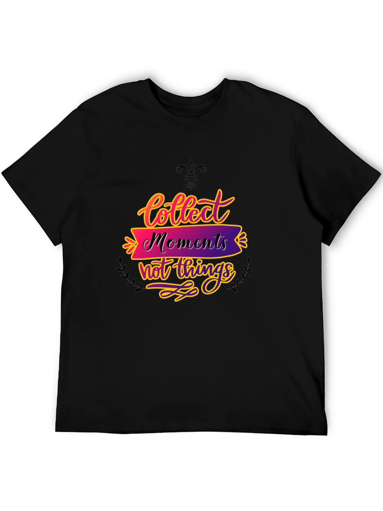 Collect Moments Black Graphic Tee