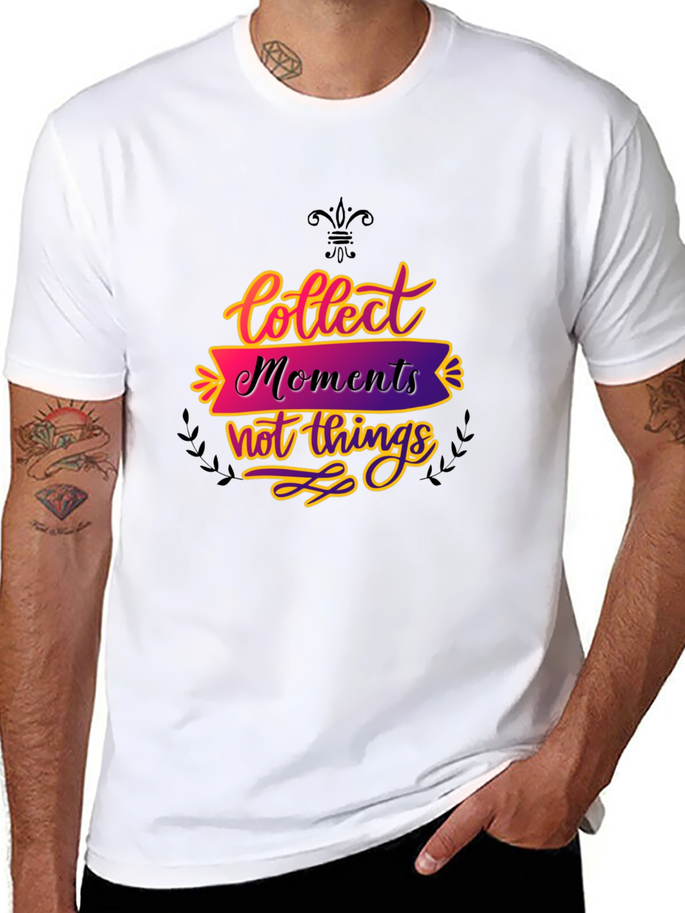 Collect Moments Black Graphic Tee
