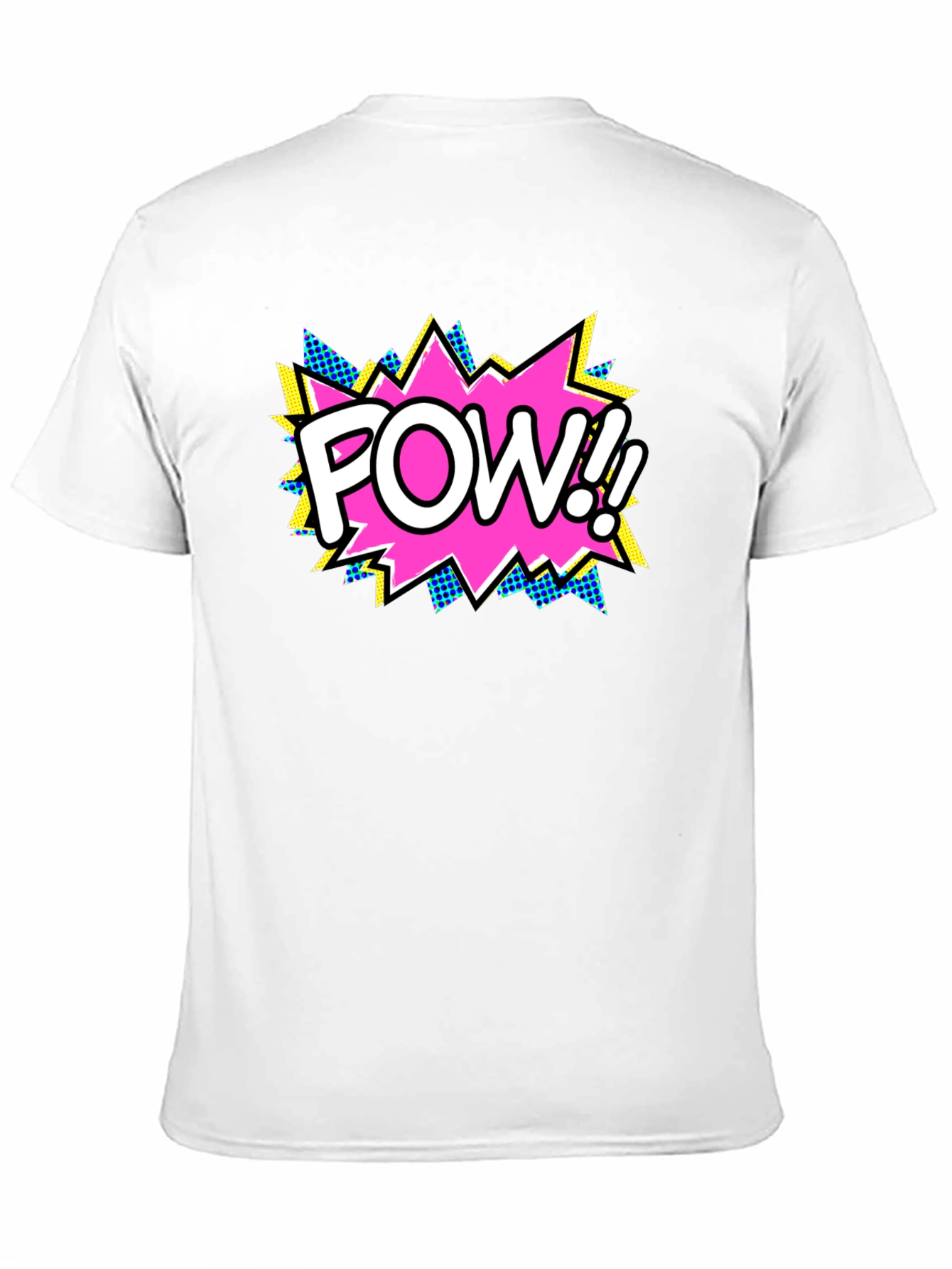 Pow! Comic Book Style Black T-Shirt