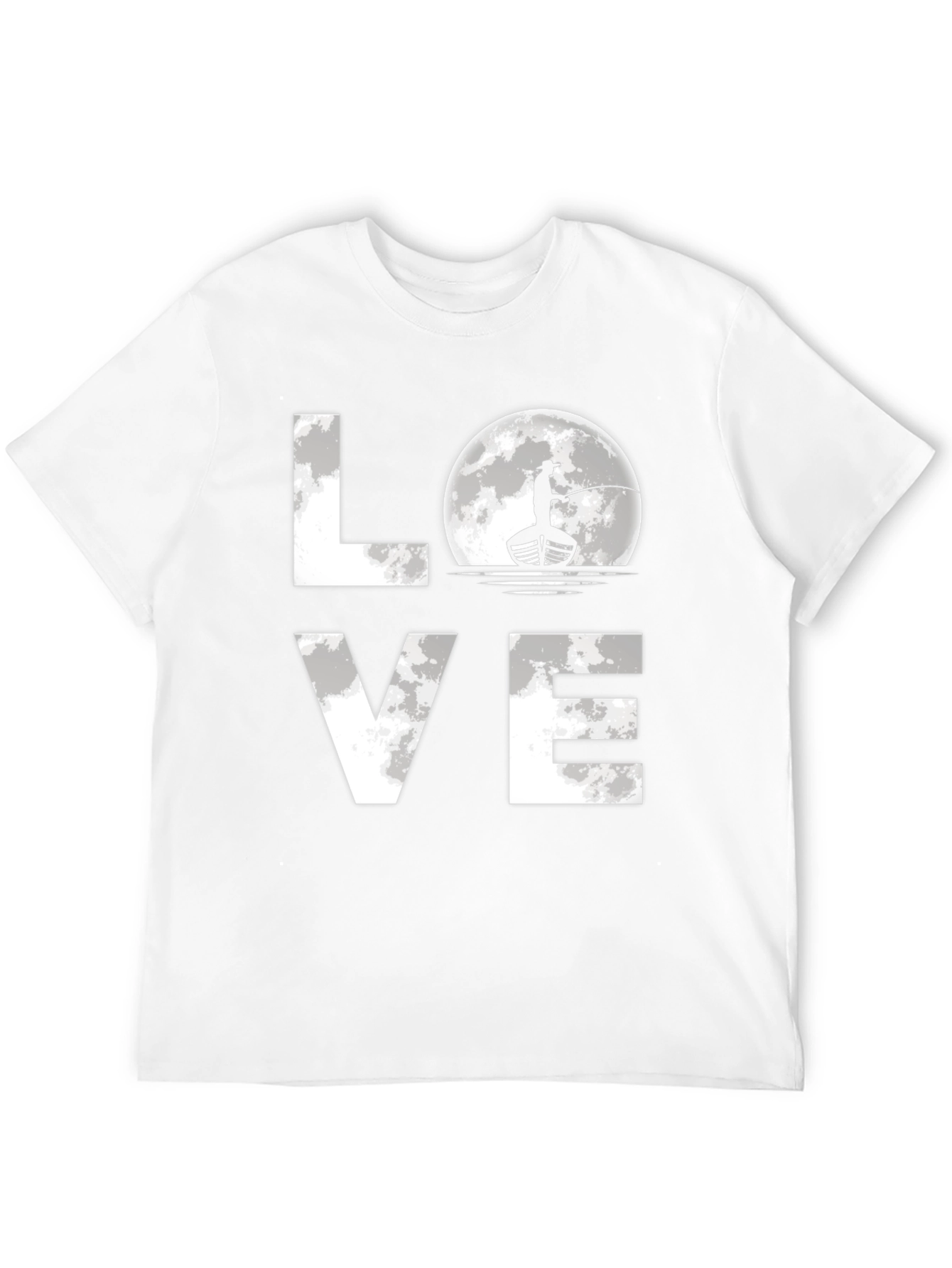 Fishing Love T-Shirt - Moonlight Angler Graphic Tee