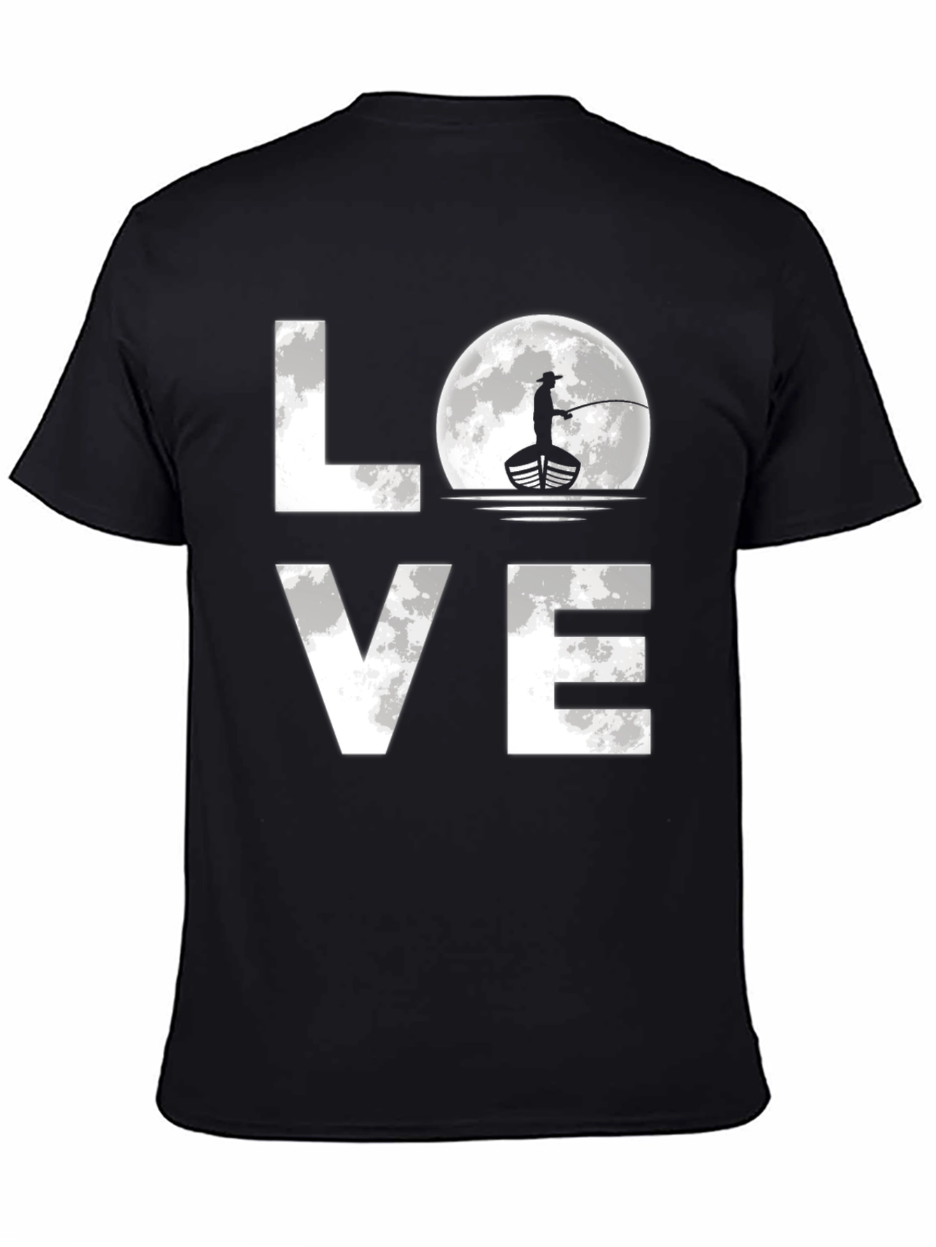 Fishing Love T-Shirt - Moonlight Angler Graphic Tee