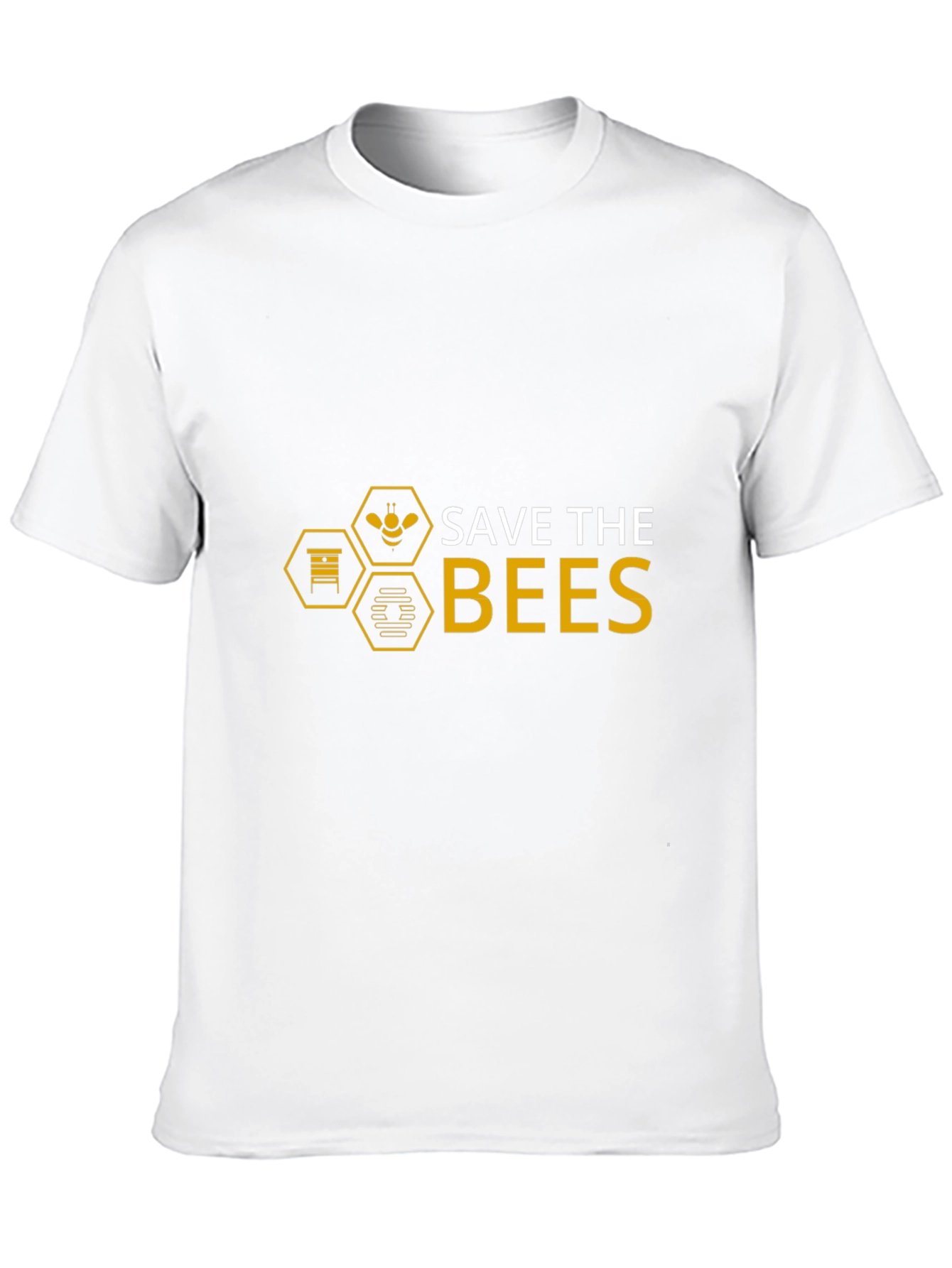 Save The Bees Graphic Tee - Black Cotton T-Shirt