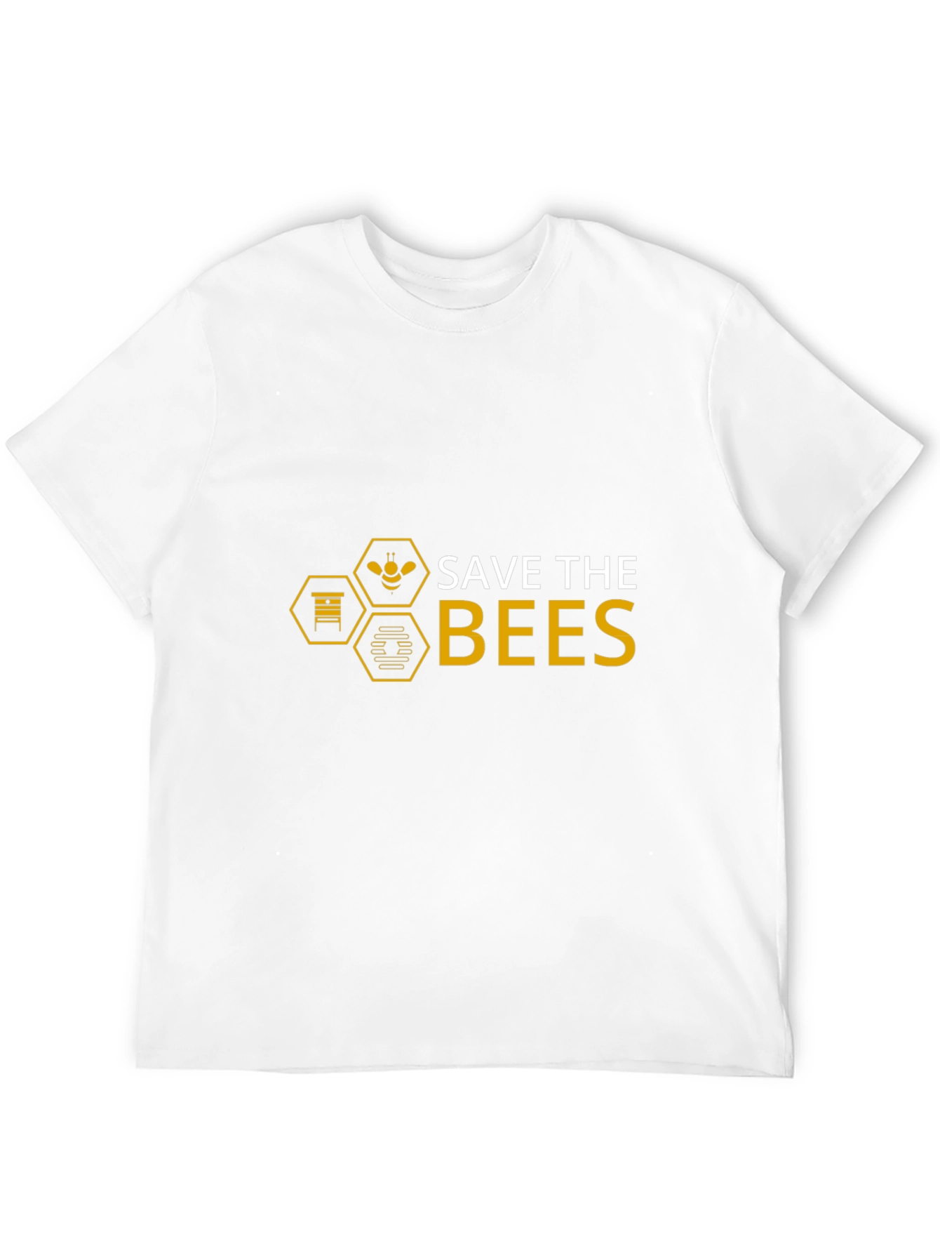 Save The Bees Graphic Tee - Black Cotton T-Shirt