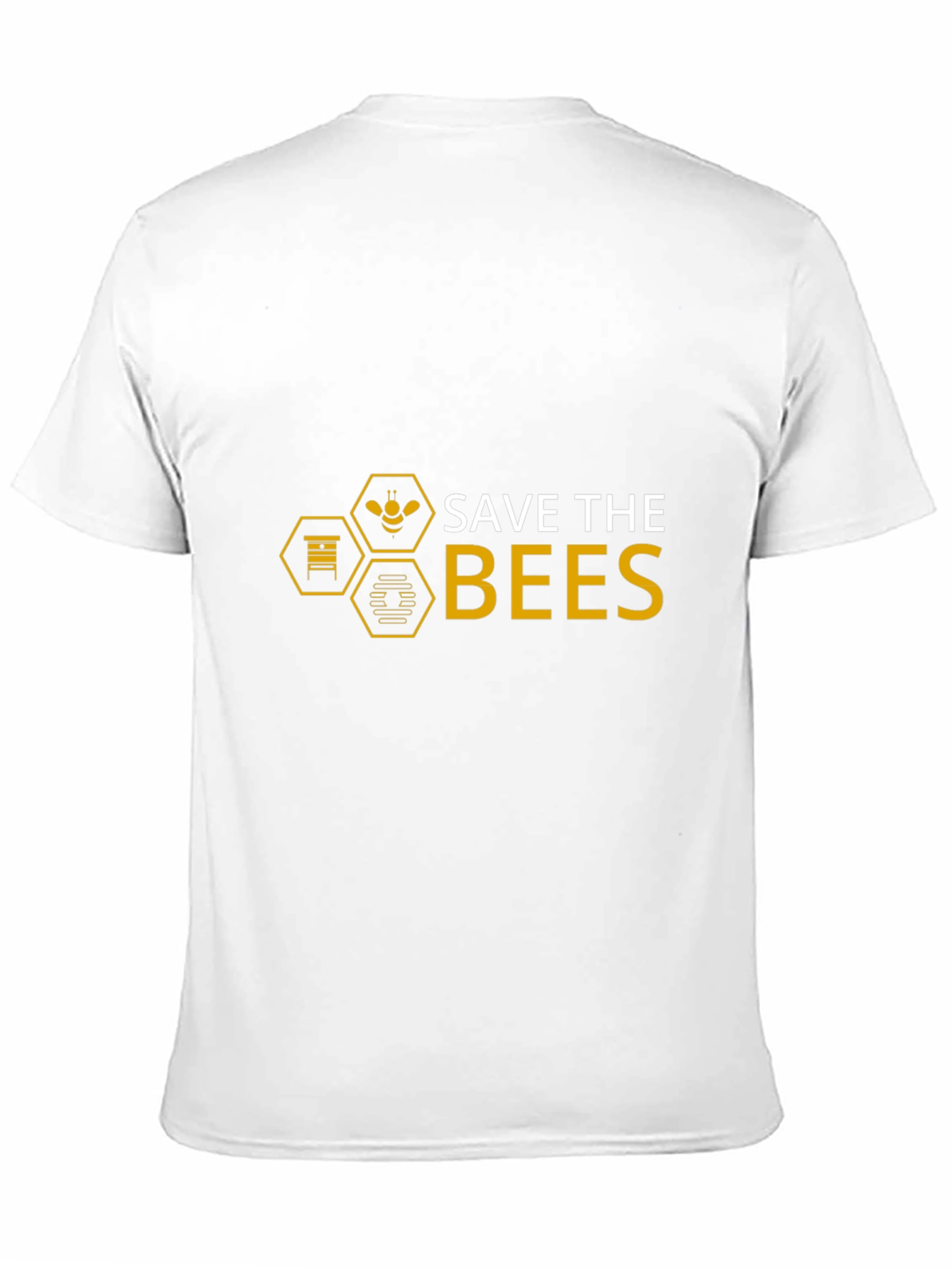 Save The Bees Graphic Tee - Black Cotton T-Shirt