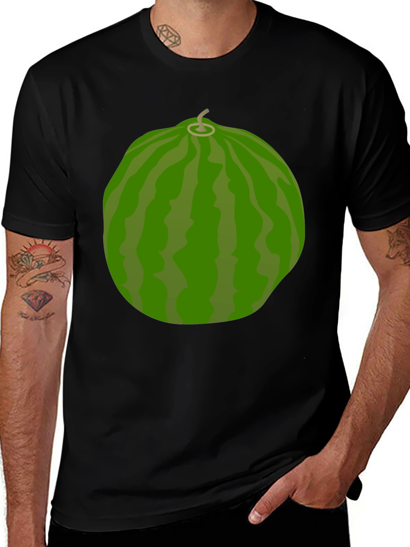 Watermelon Graphic T-Shirt - Novelty Fruit Tee