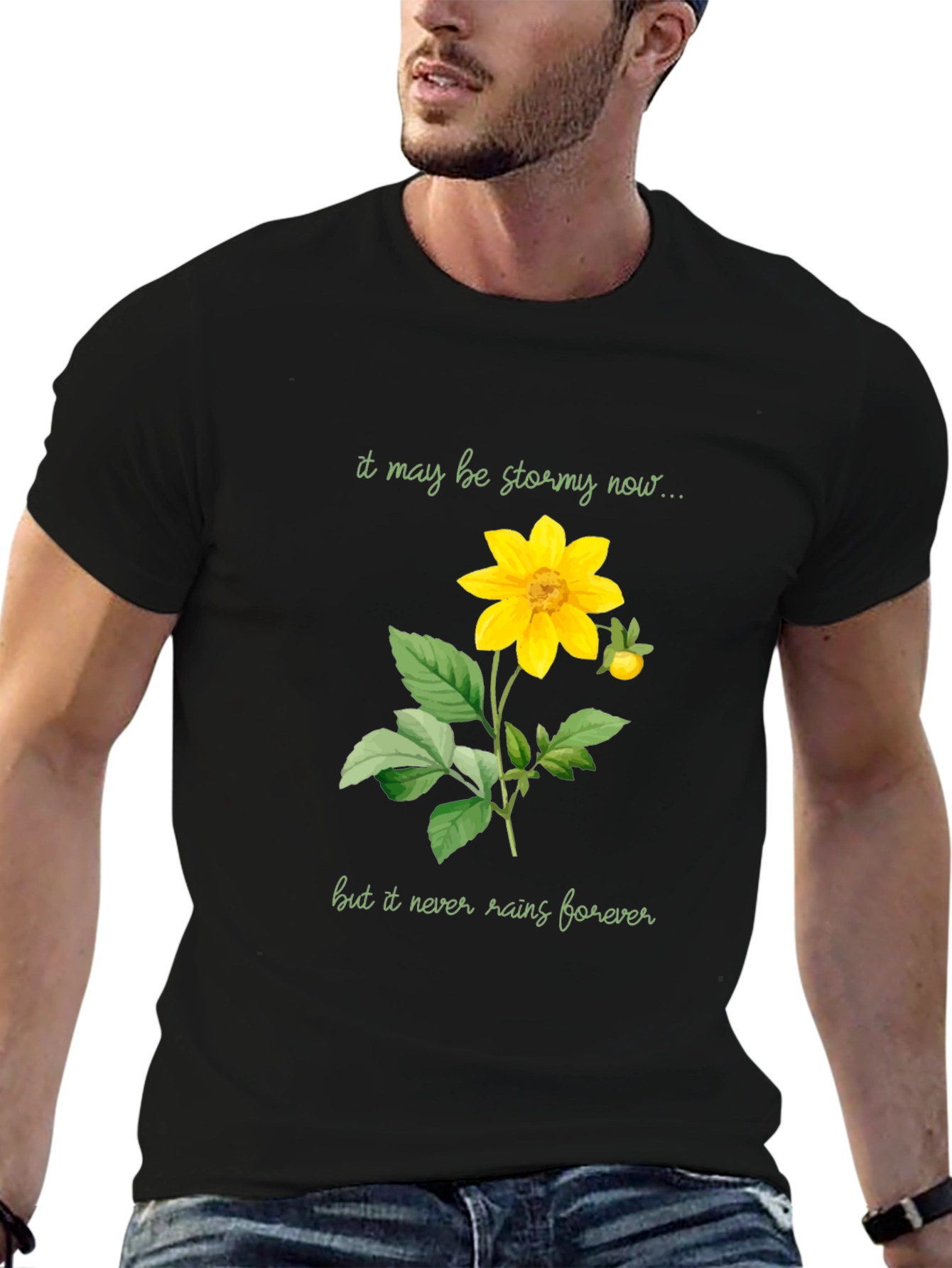 Stormy Now Flower Graphic Tee