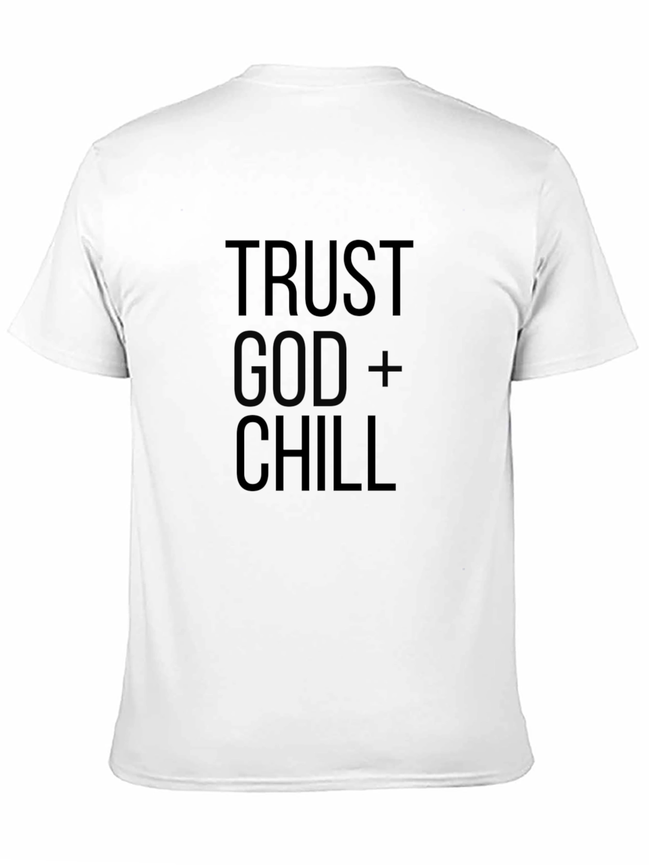 Trust God + Chill Black Graphic Tee
