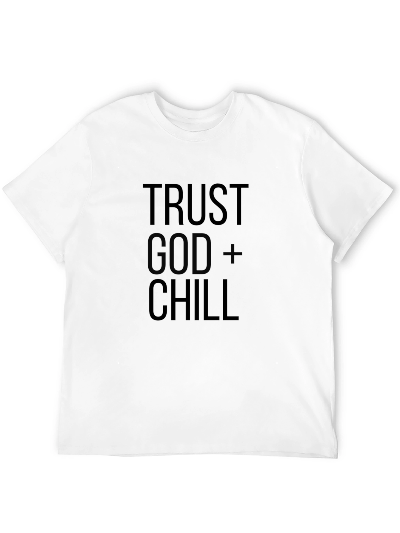Trust God + Chill Black Graphic Tee