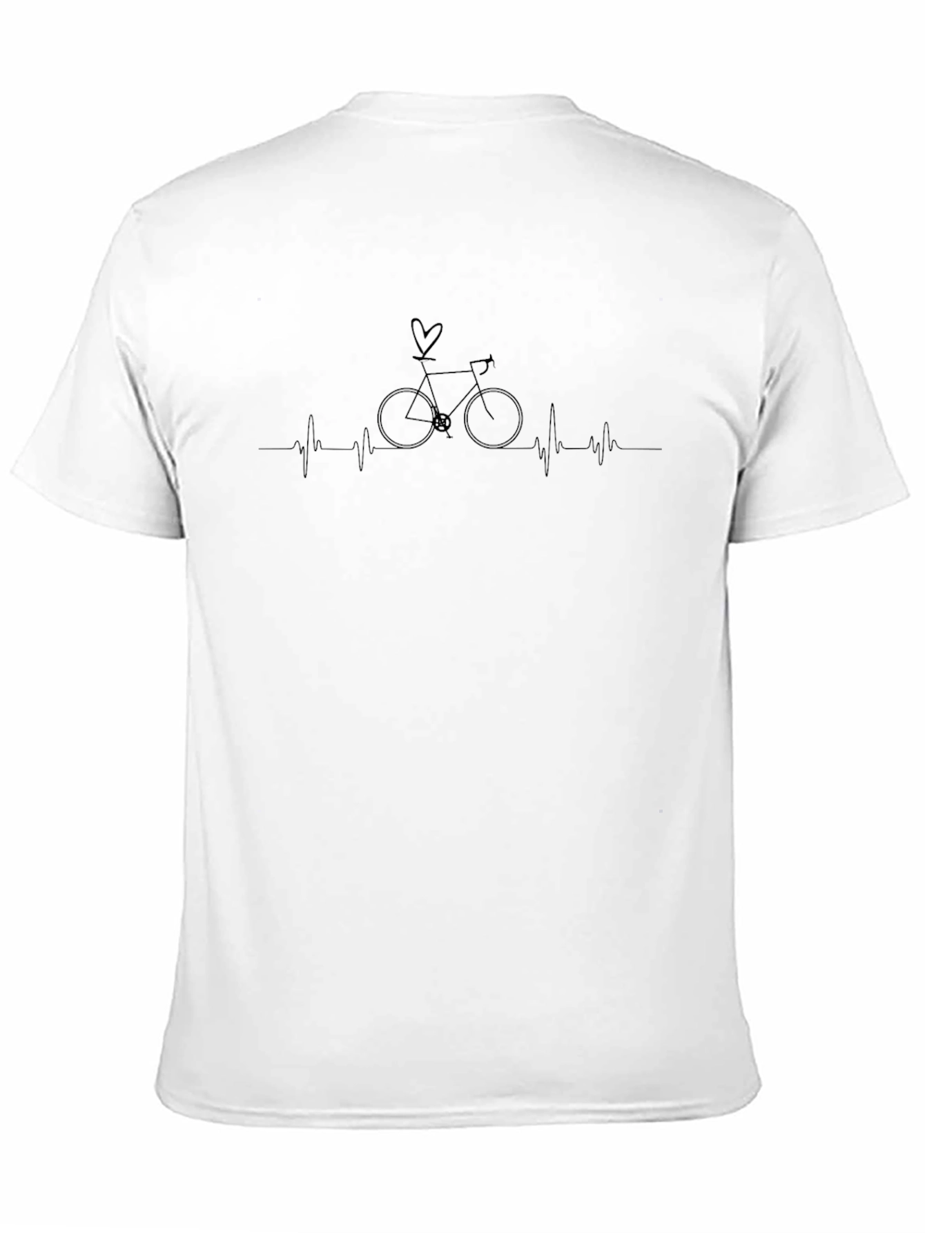 Bike Love Heartbeat Graphic T-Shirt