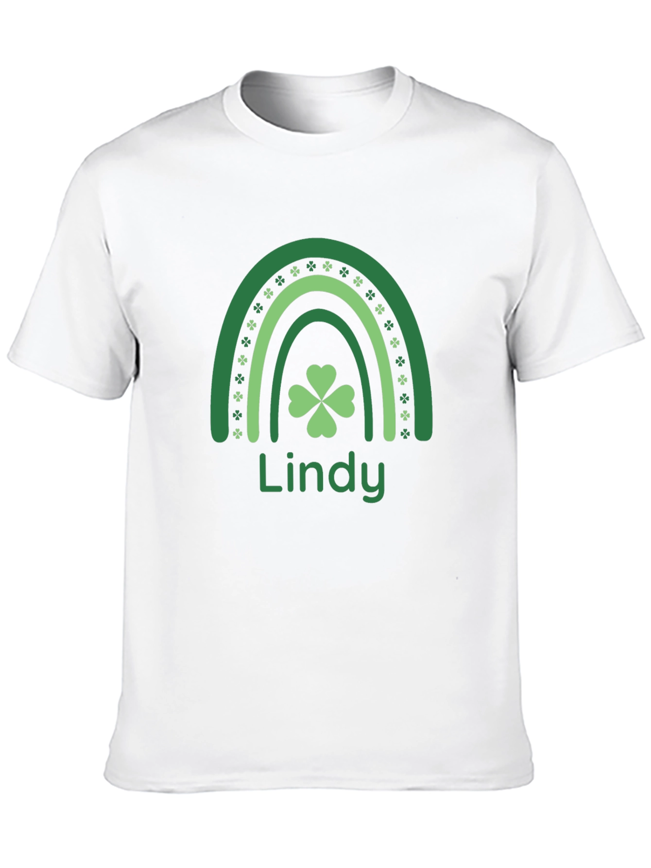 Lindy St. Patricks Day Rainbow Clover Graphic Tee