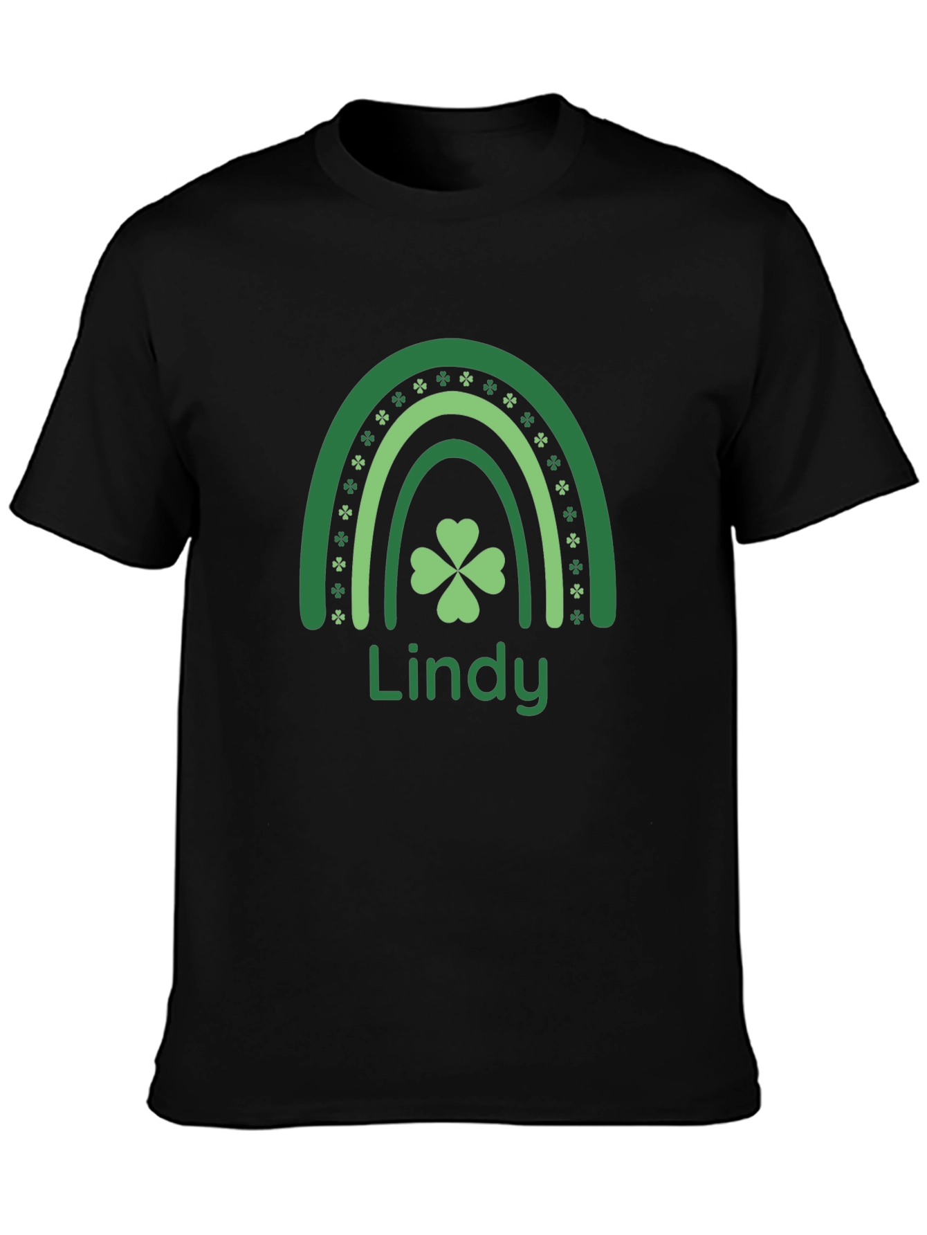 Lindy St. Patricks Day Rainbow Clover Graphic Tee