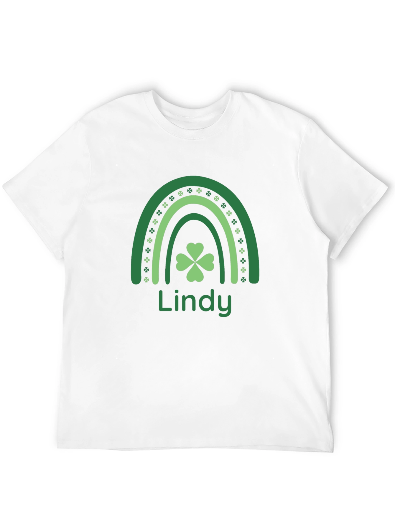 Lindy St. Patricks Day Rainbow Clover Graphic Tee