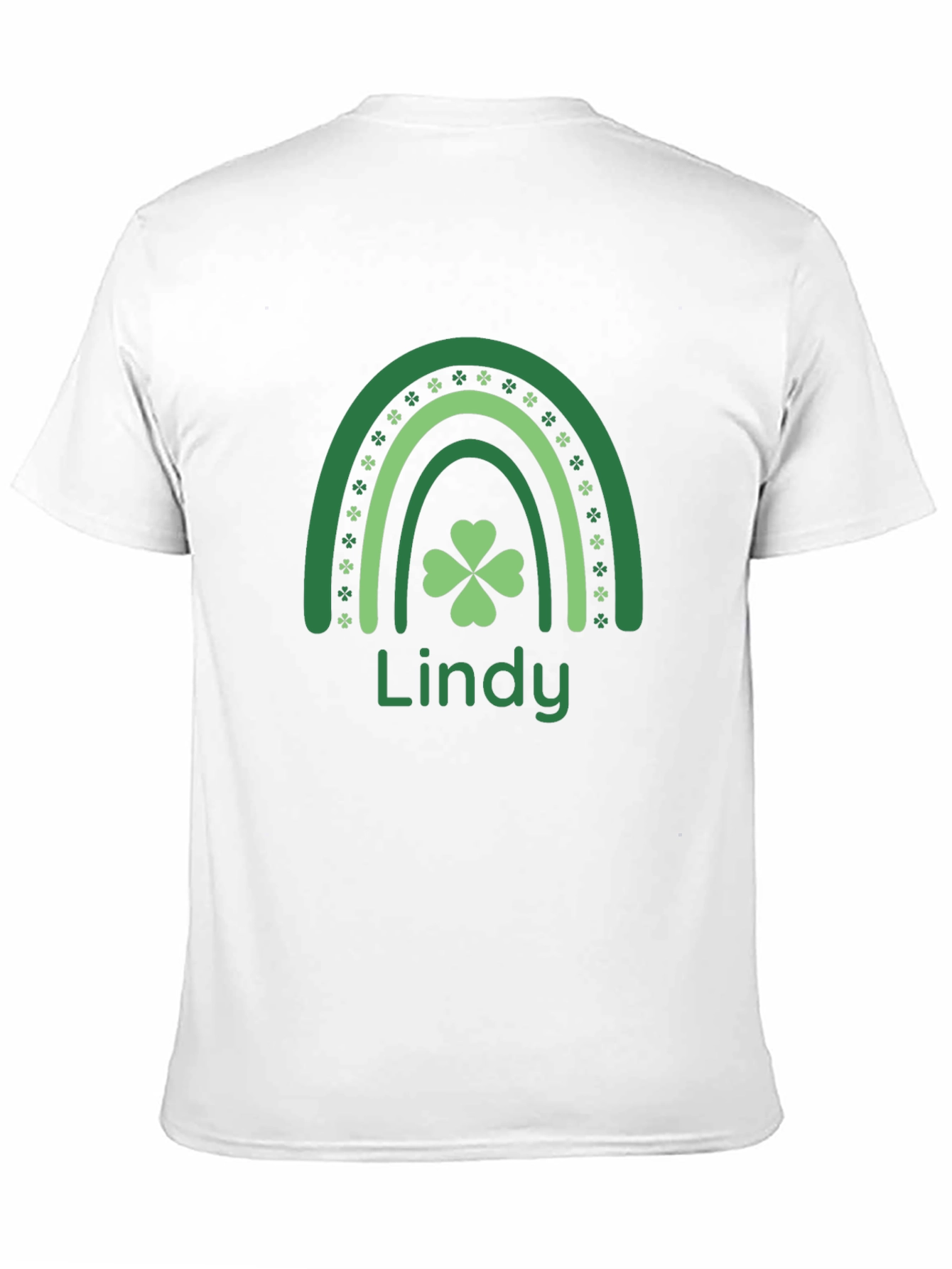 Lindy St. Patricks Day Rainbow Clover Graphic Tee