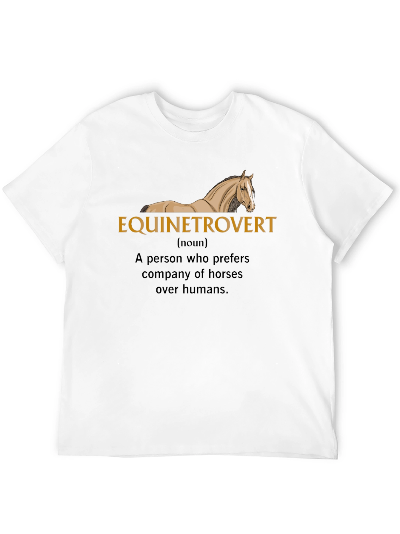 Equinetrovert Horse Lover Black T-Shirt