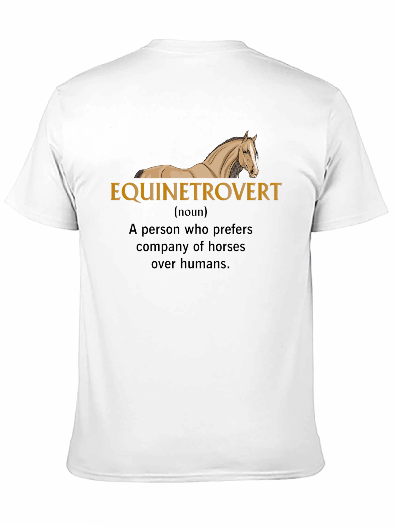 Equinetrovert Horse Lover Black T-Shirt