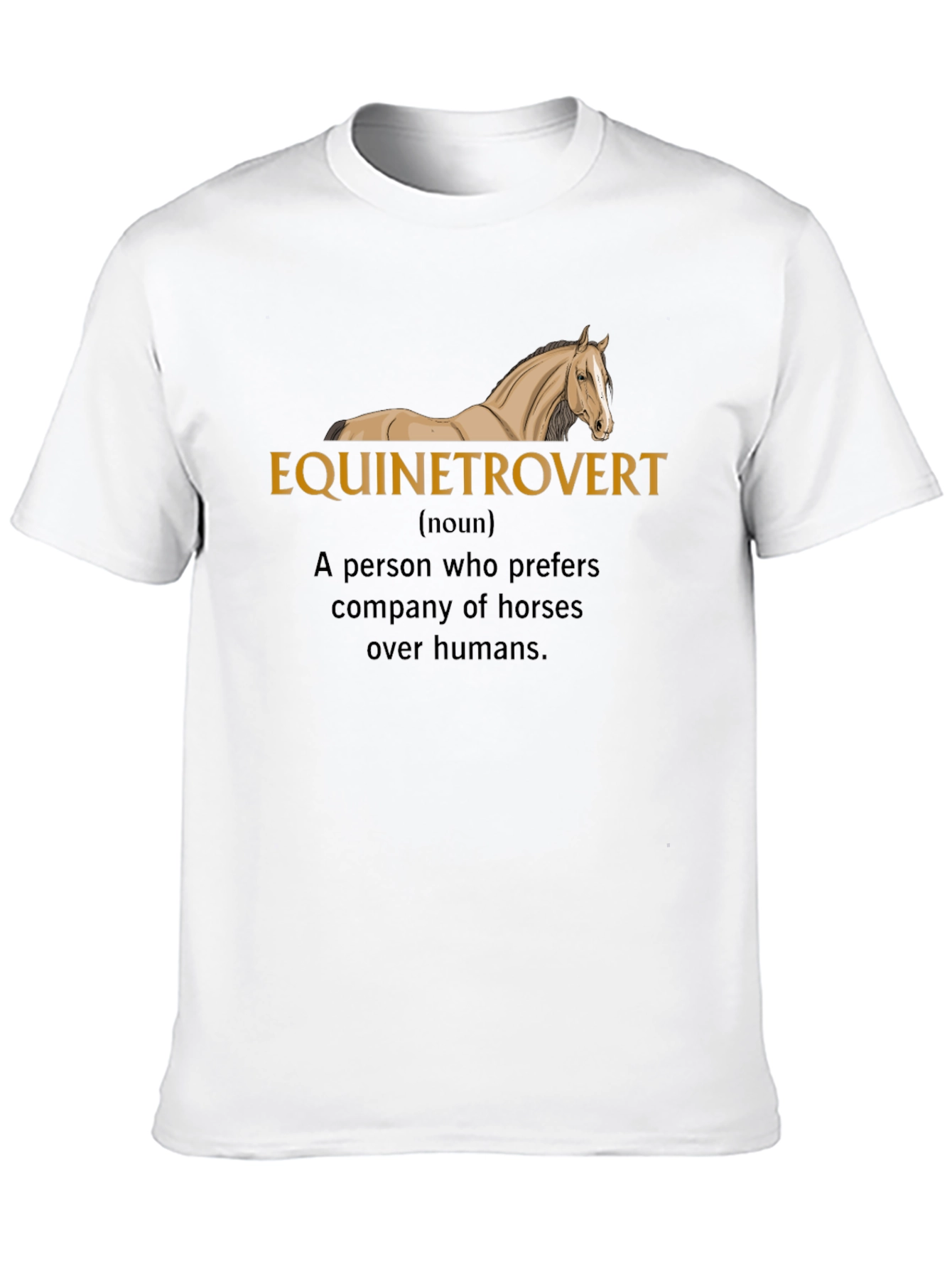 Equinetrovert Horse Lover Black T-Shirt