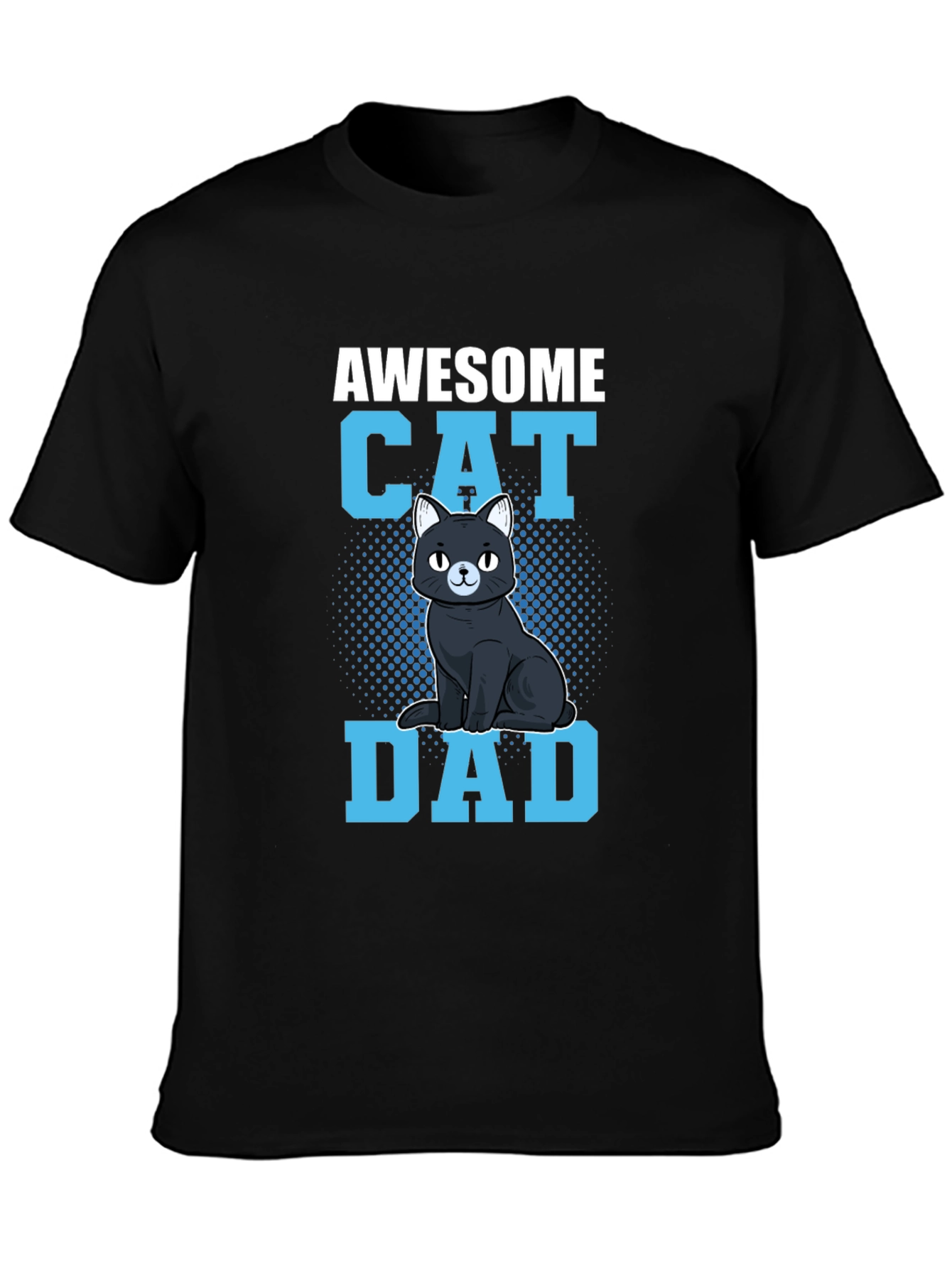 Awesome Cat Dad Graphic Tee