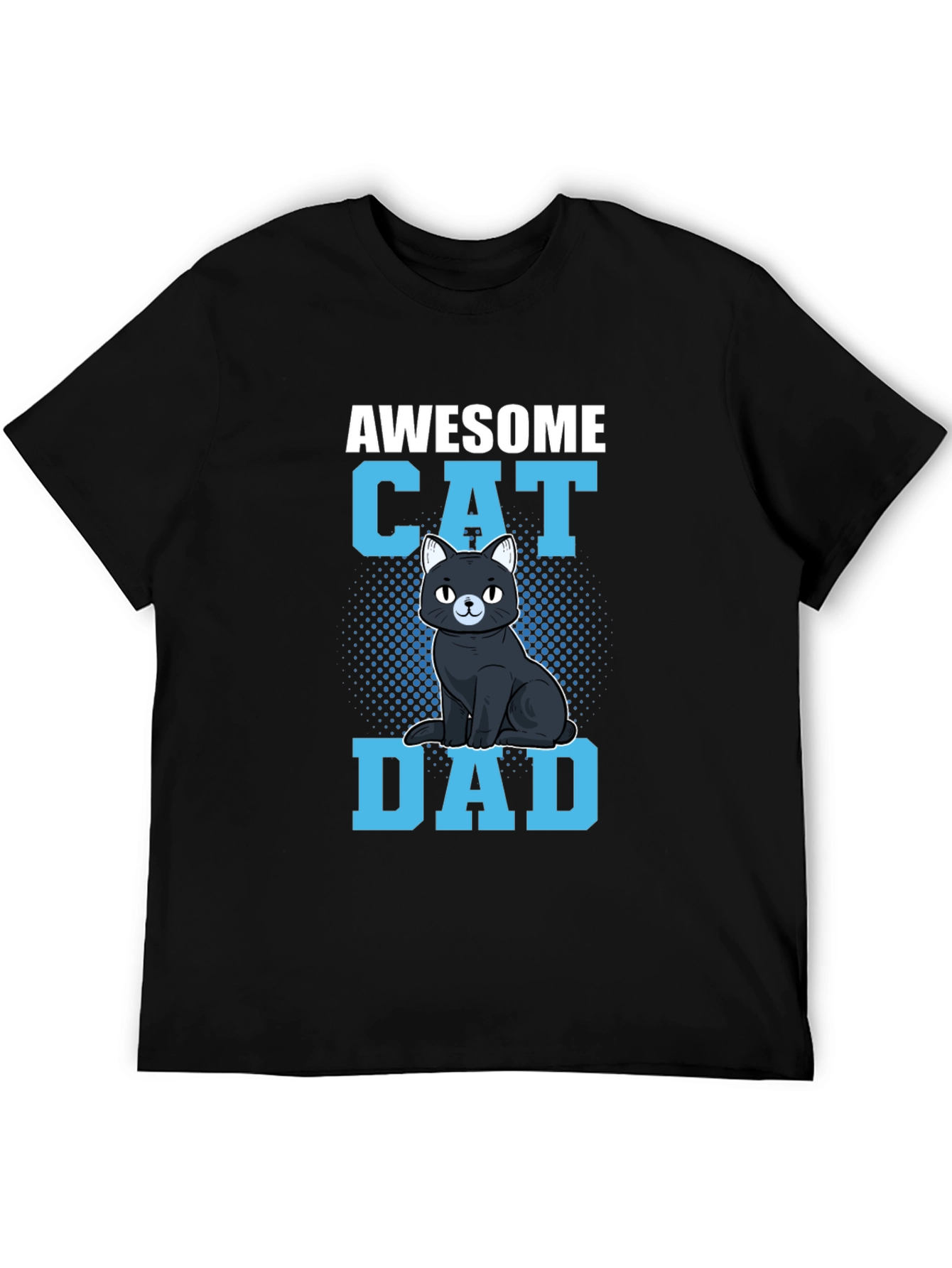 Awesome Cat Dad Graphic Tee