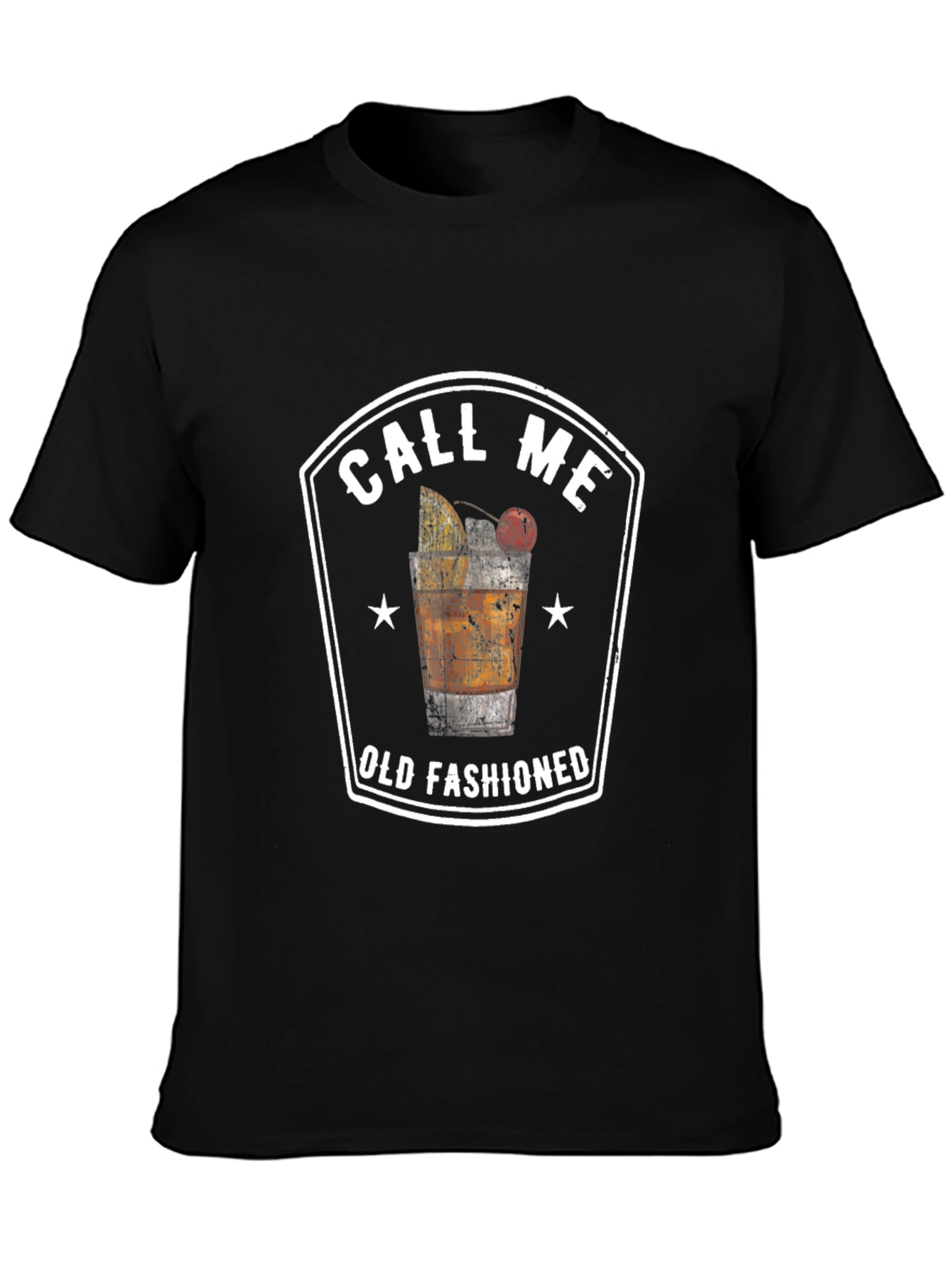 Call Me Old Fashioned Graphic Tee - Black