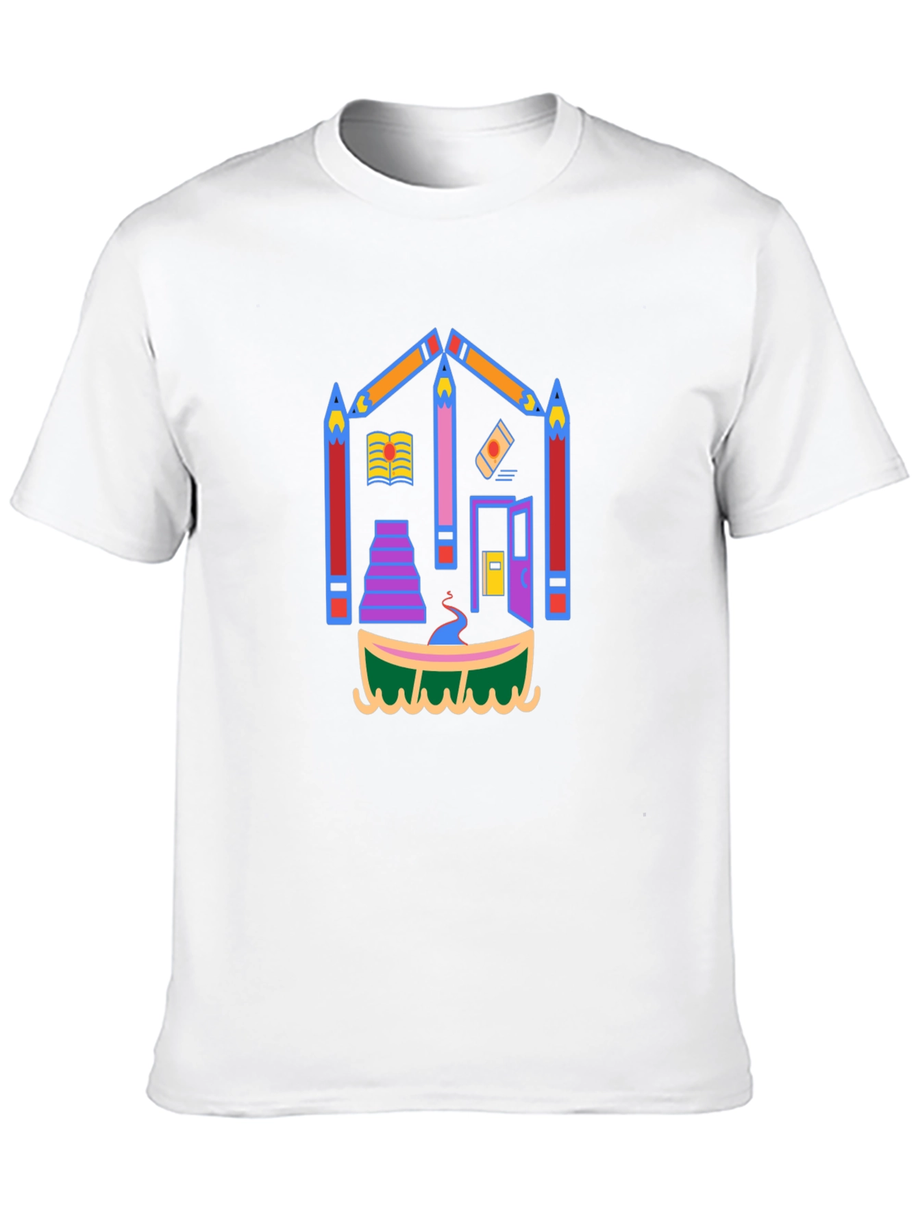 Colorful Art House T-Shirt
