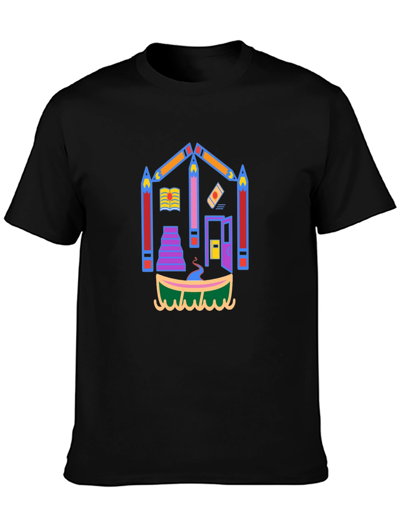 Colorful Art House T-Shirt