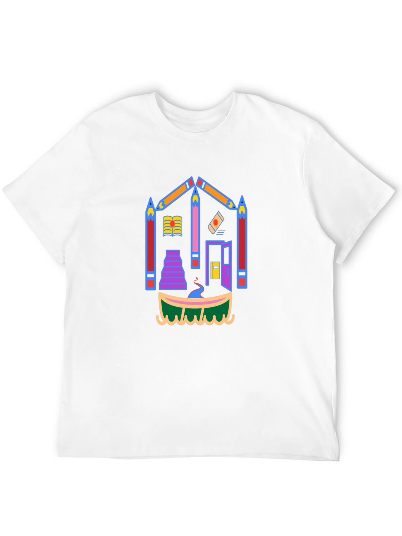 Colorful Art House T-Shirt