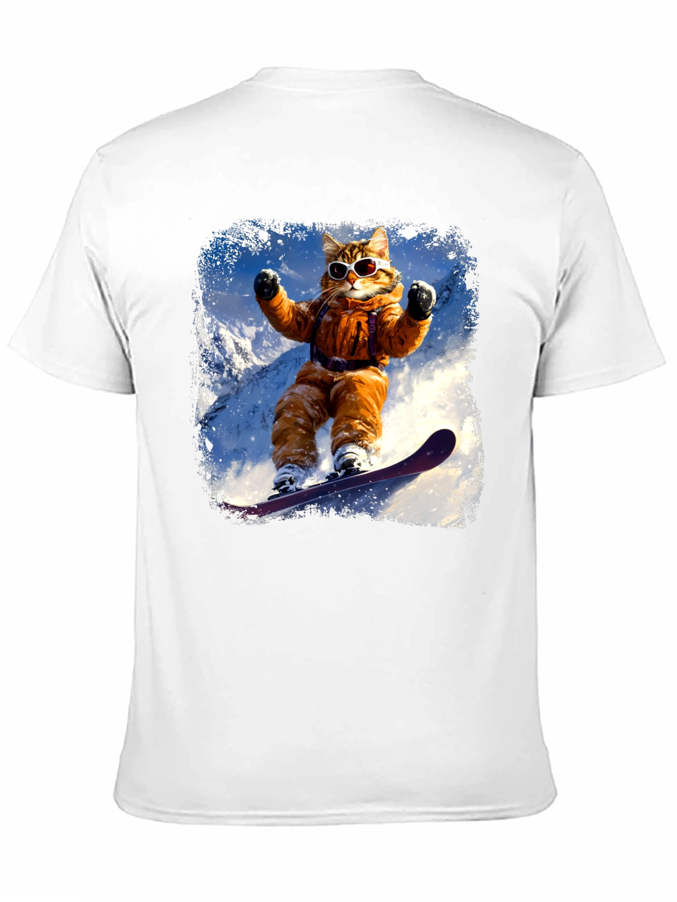 Cat Snowboarding T-Shirt
