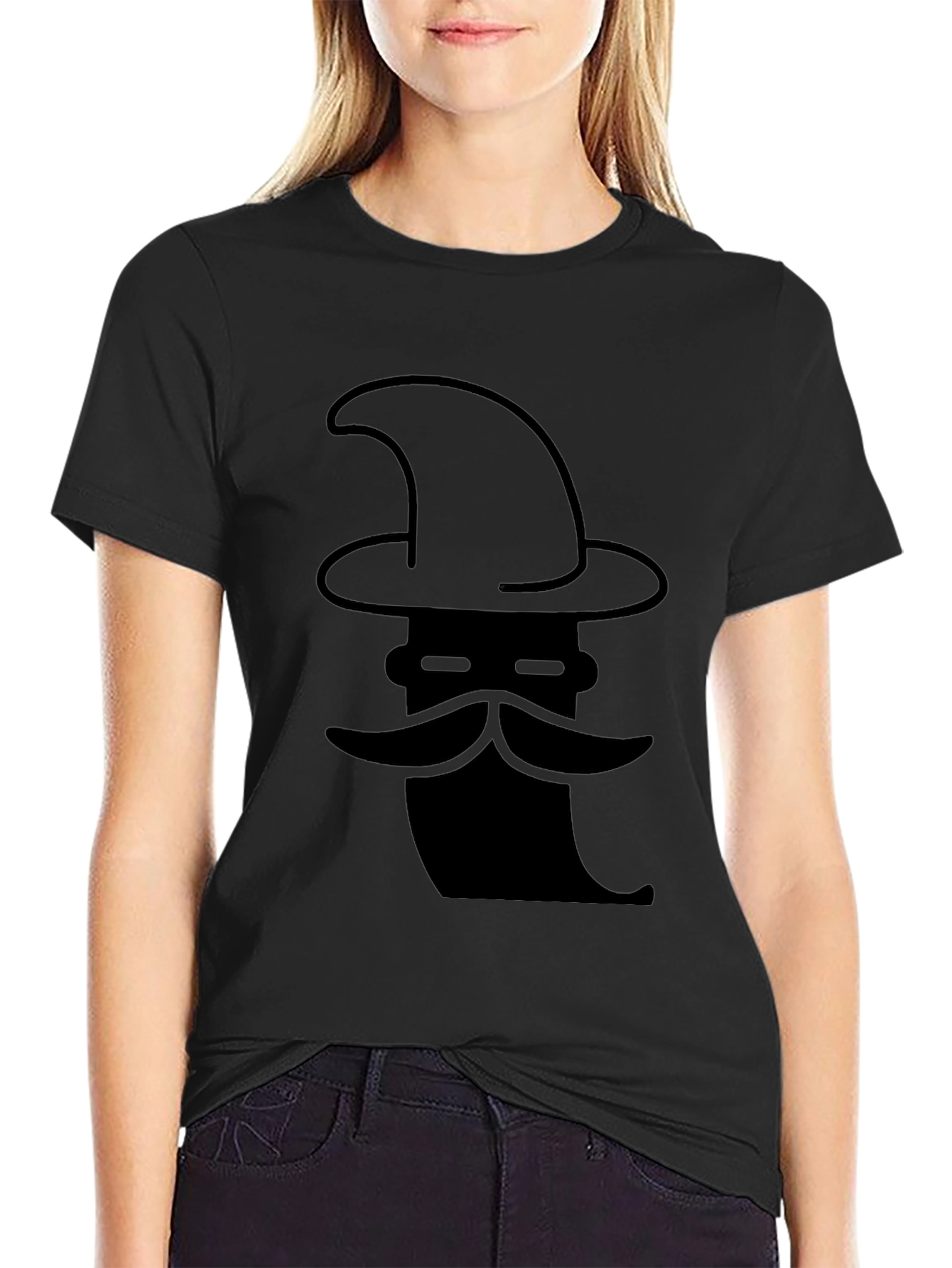 Wizard Graphic Black T-Shirt - Unique Design