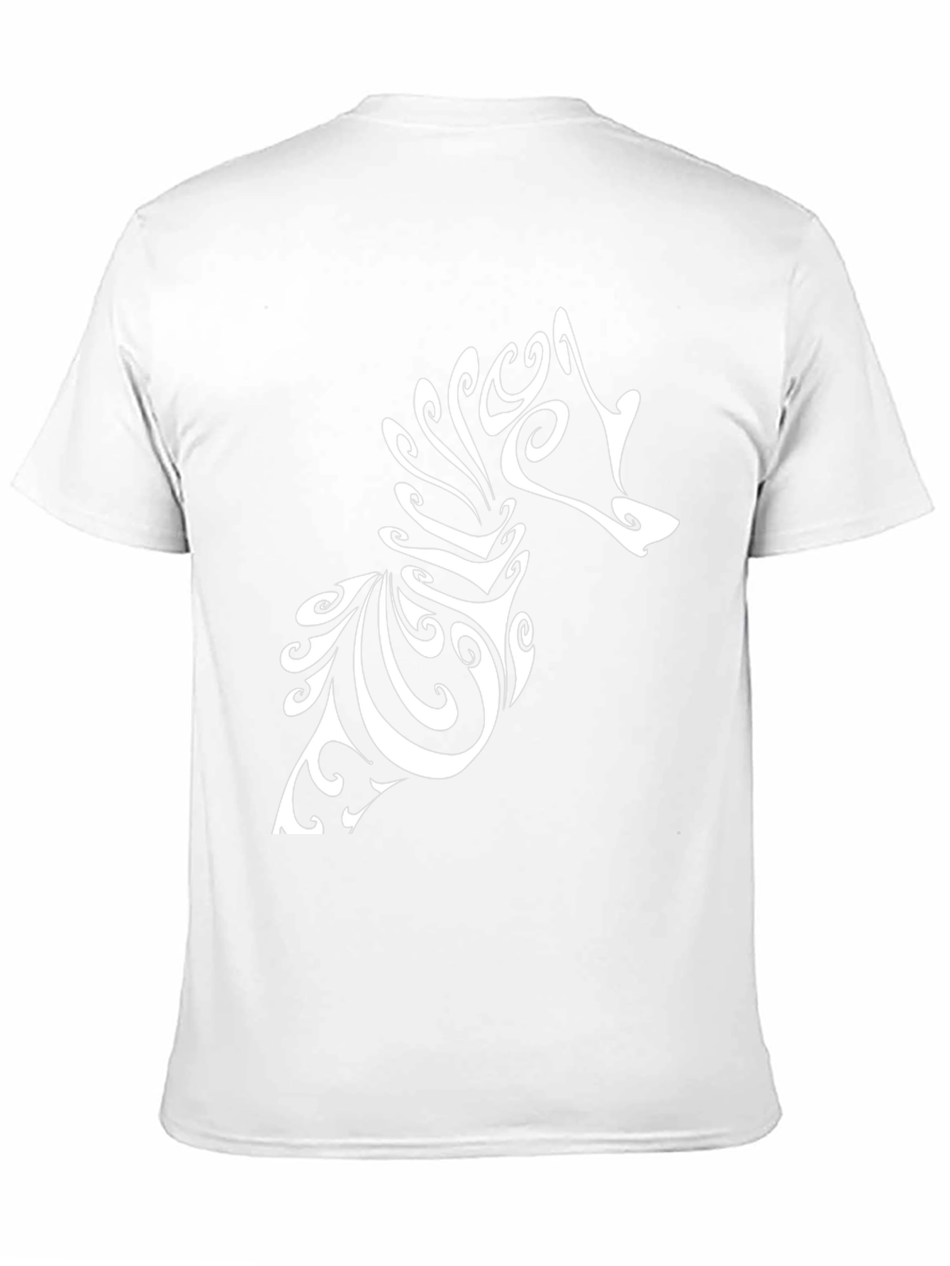 Tribal Seahorse Graphic Tee - Black Cotton T-Shirt