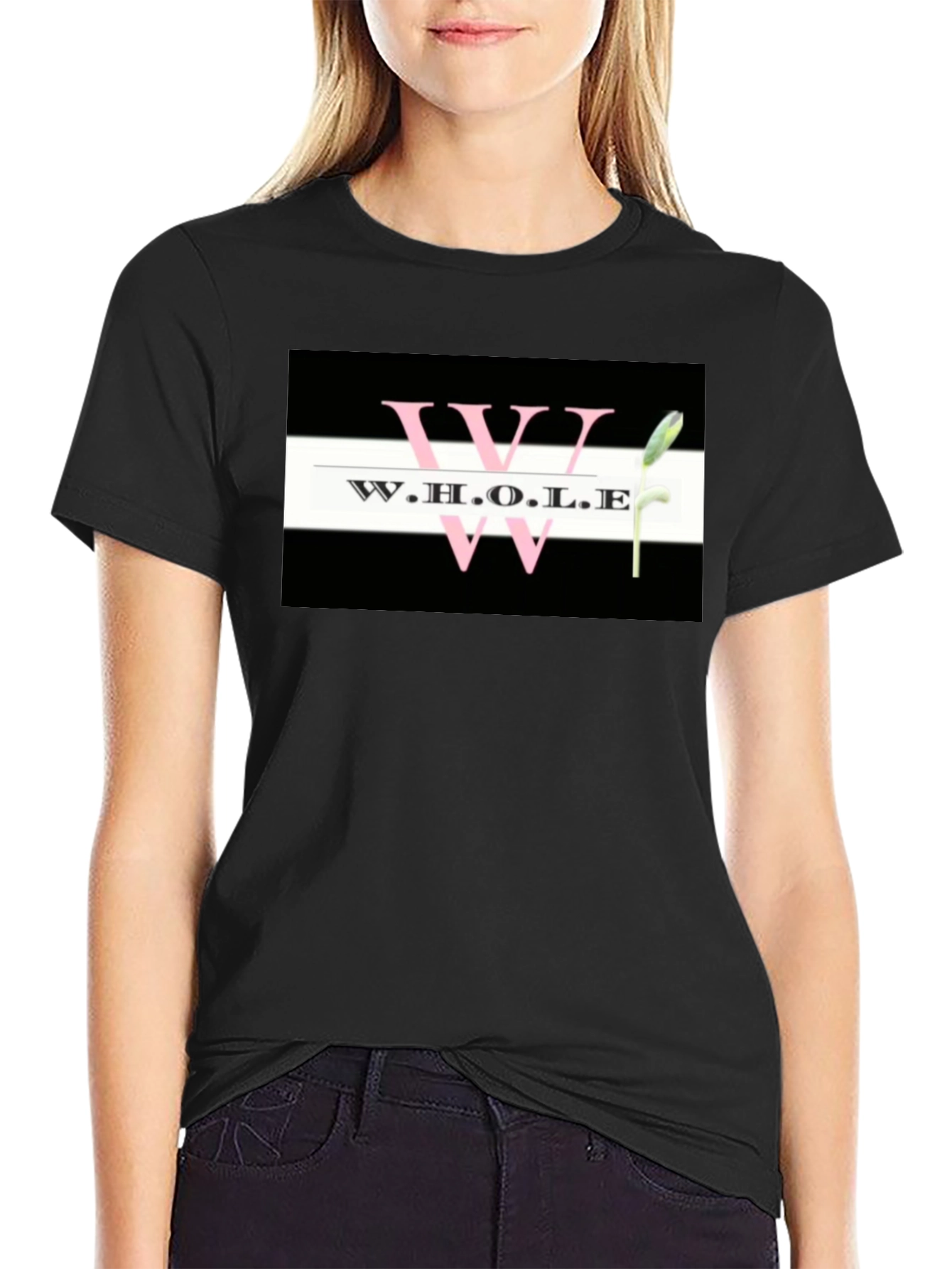 W.H.O.L.E Graphic Tee - Black Unisex T-Shirt