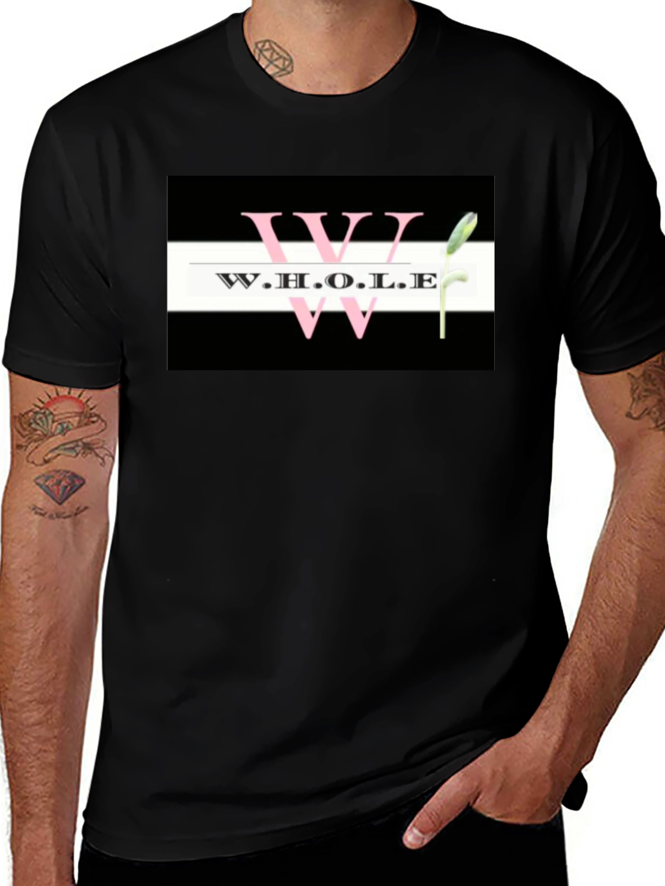 W.H.O.L.E Graphic Tee - Black Unisex T-Shirt