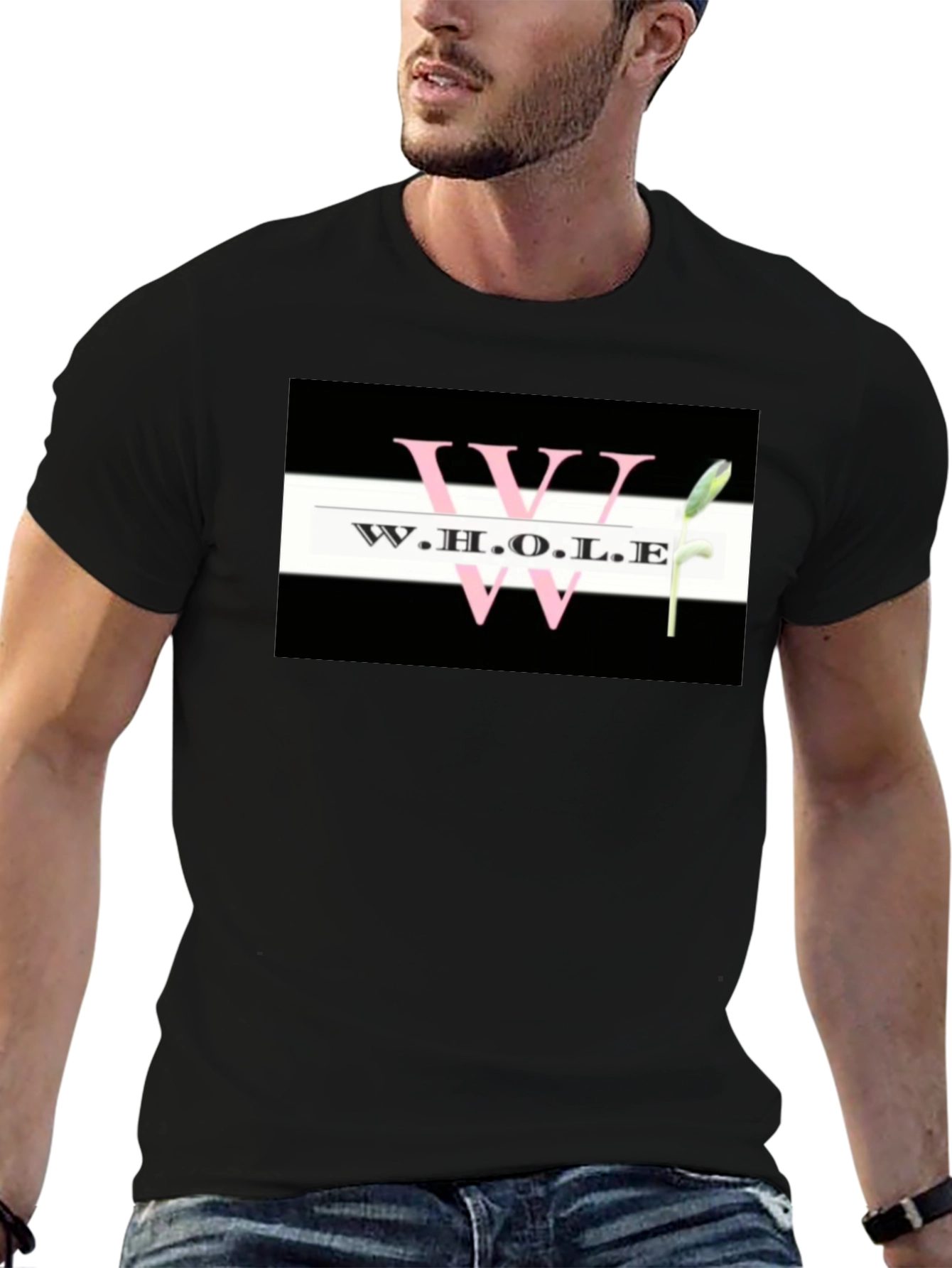 W.H.O.L.E Graphic Tee - Black Unisex T-Shirt
