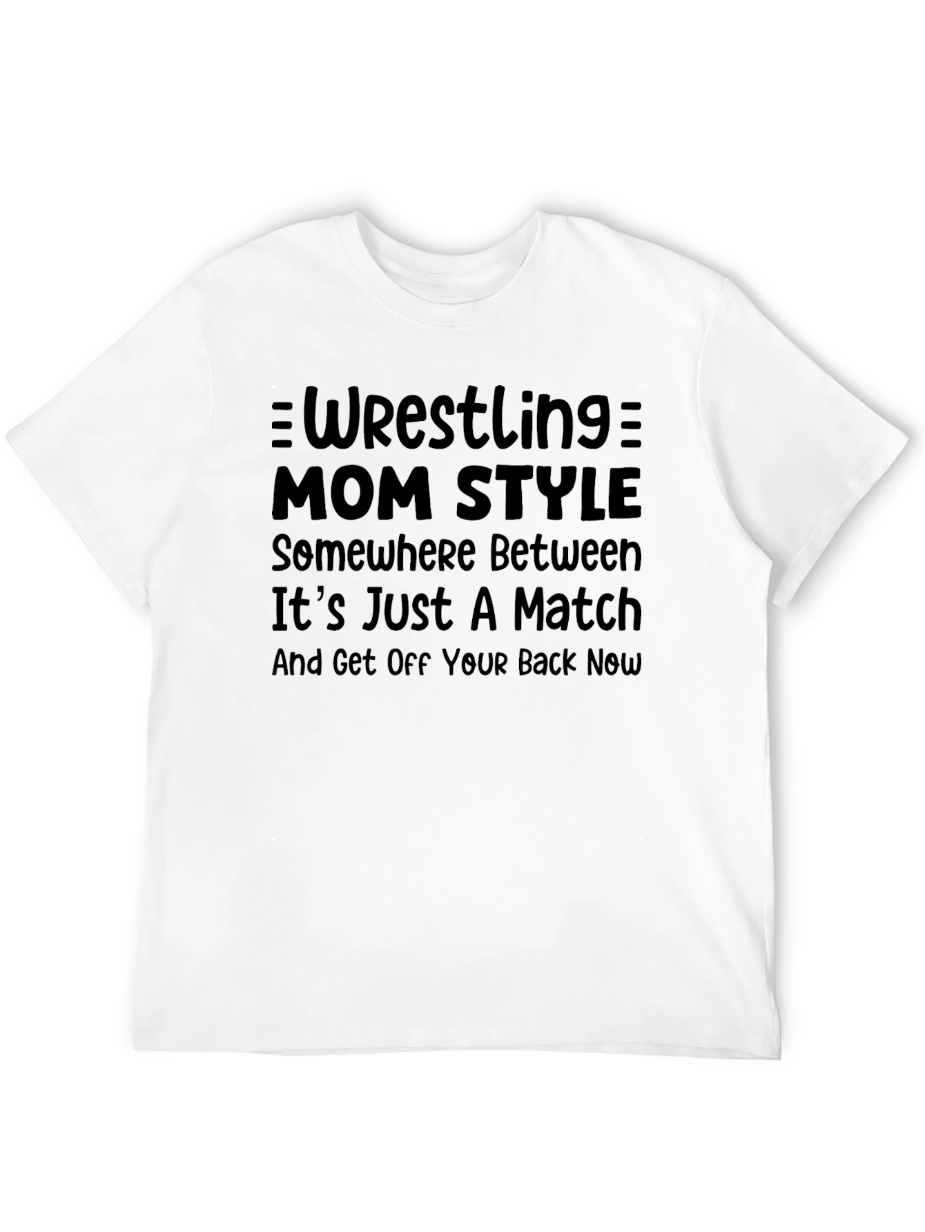 Wrestling Mom Style T-Shirt - Black