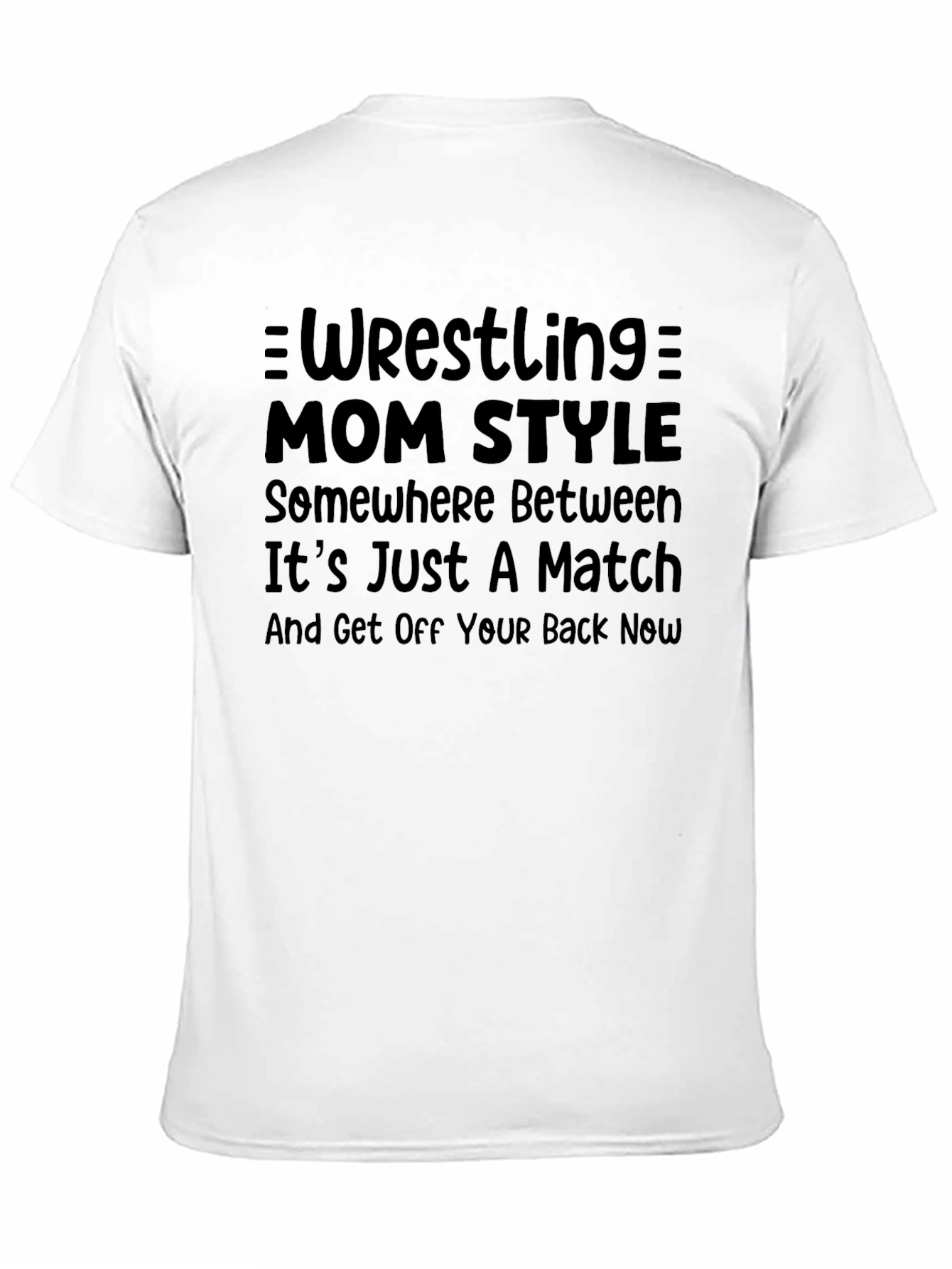 Wrestling Mom Style T-Shirt - Black