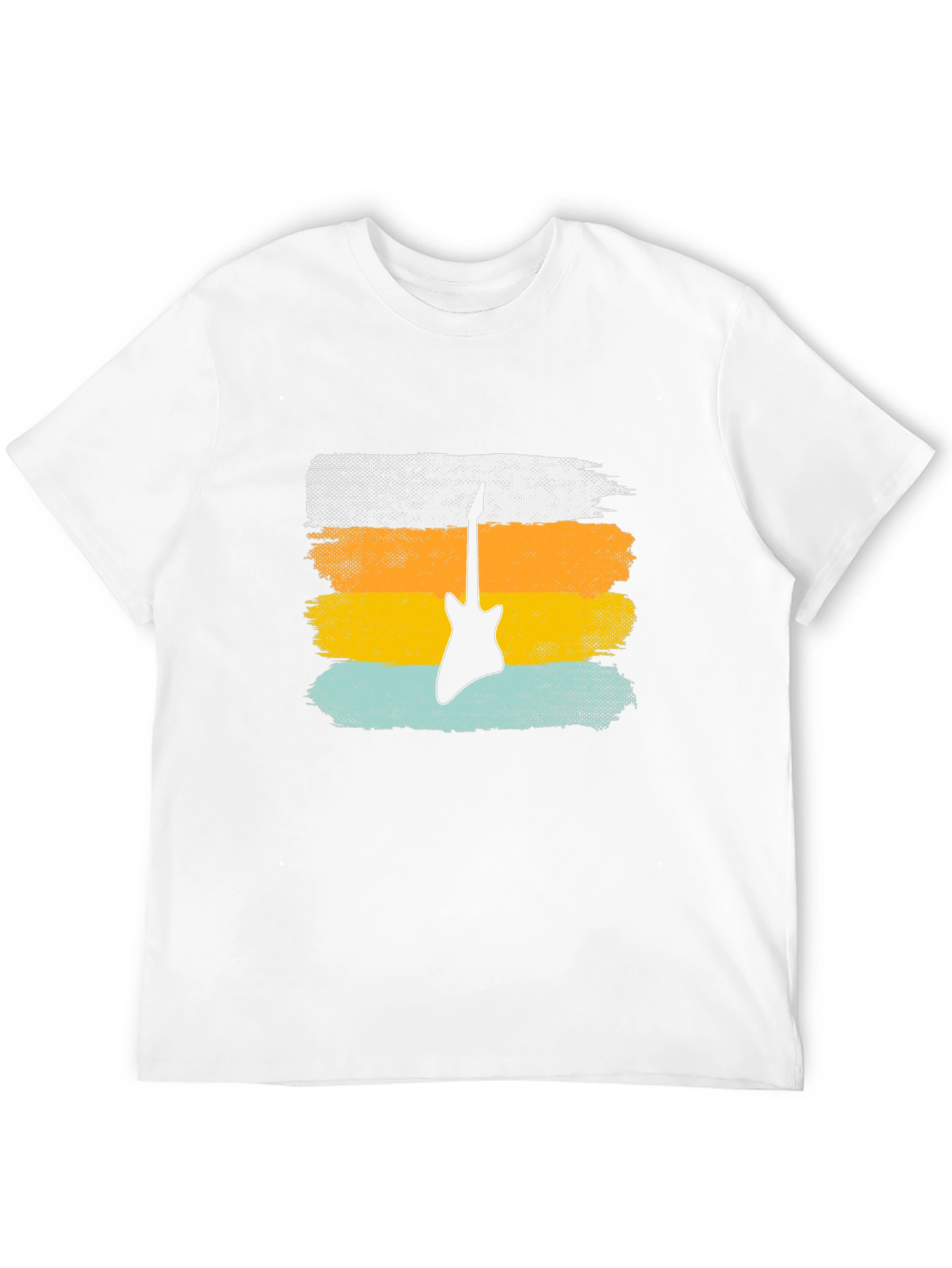 Retro Guitar T-Shirt - Black