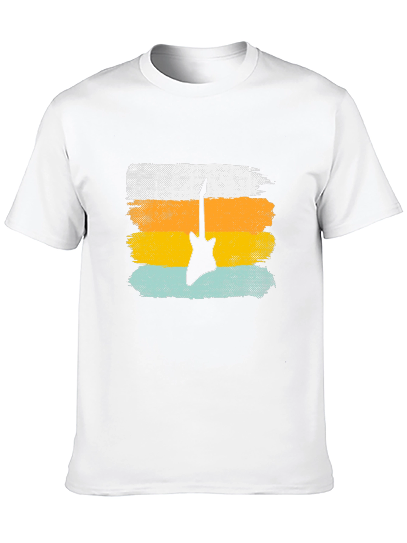 Retro Guitar T-Shirt - Black